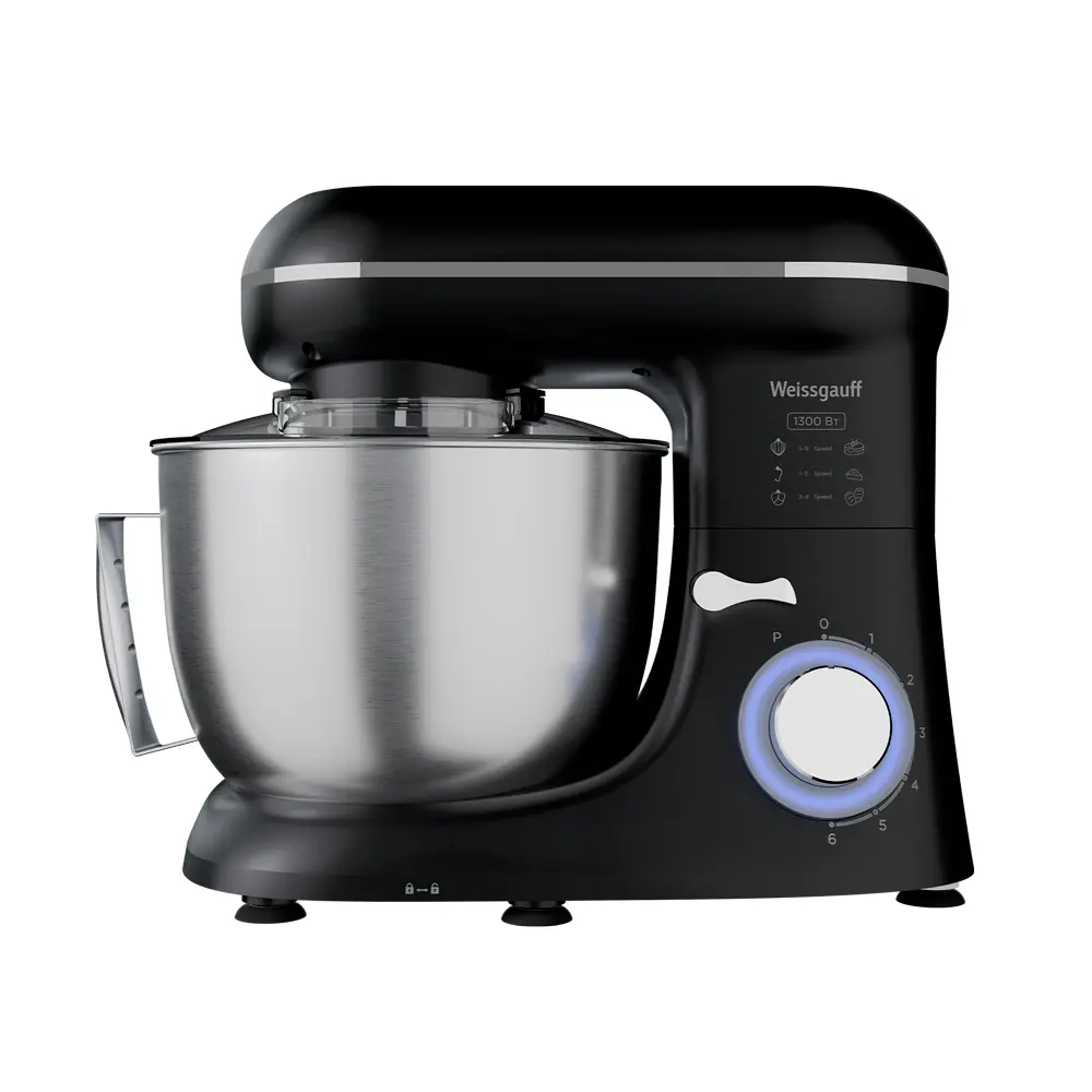 Изображение товара Планетарный миксер Weissgauff WSM 130 PMB Prime Chef 1300 Вт цвет черный