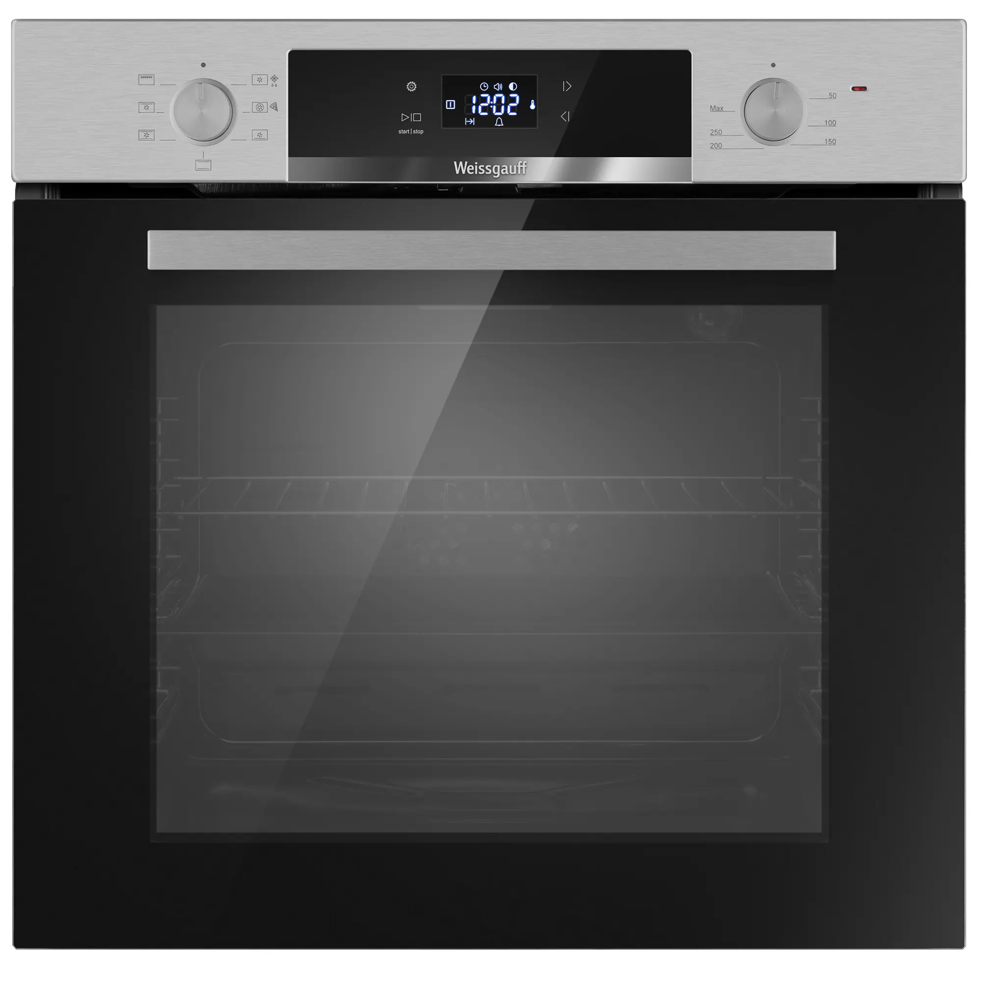 Изображение товара Встраиваемый духовой шкаф Weissgauff PDXS 60х60х54.3 см цвет серебристый