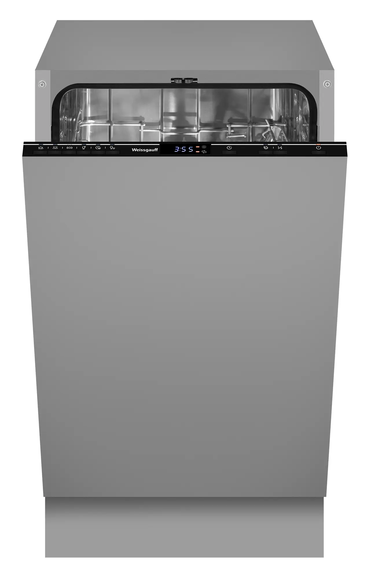 Изображение товара Встраиваемая посудомоечная машина Weissgauff BDW 4526 D 45 см 6 программ Черная