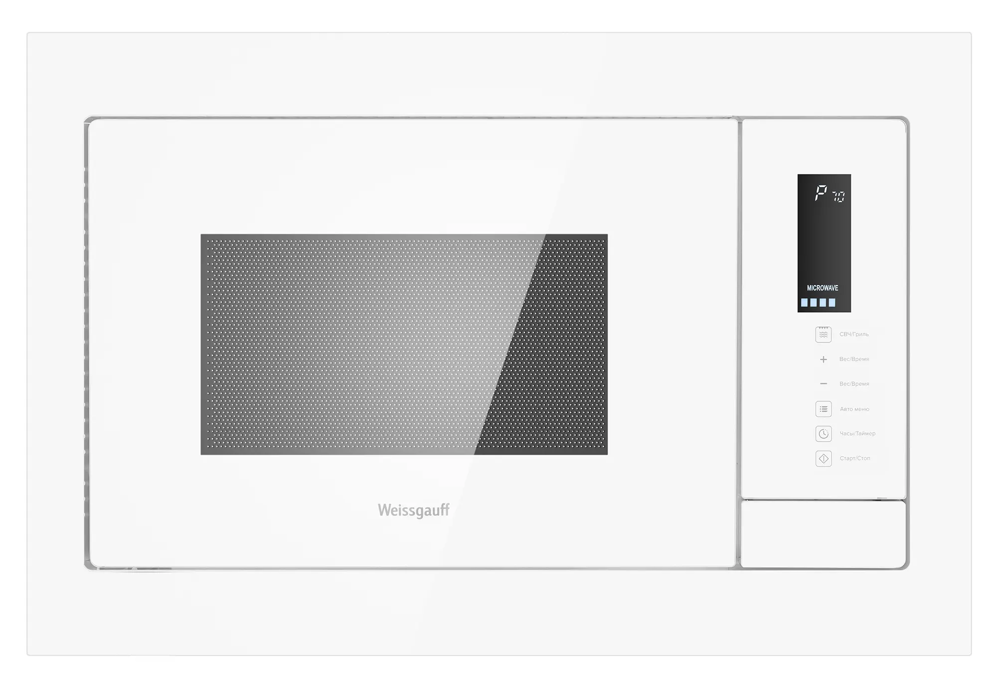 Изображение товара Встраиваемая микроволновая печь Weissgauff HMT-625 Touch Grill 25 л белая
