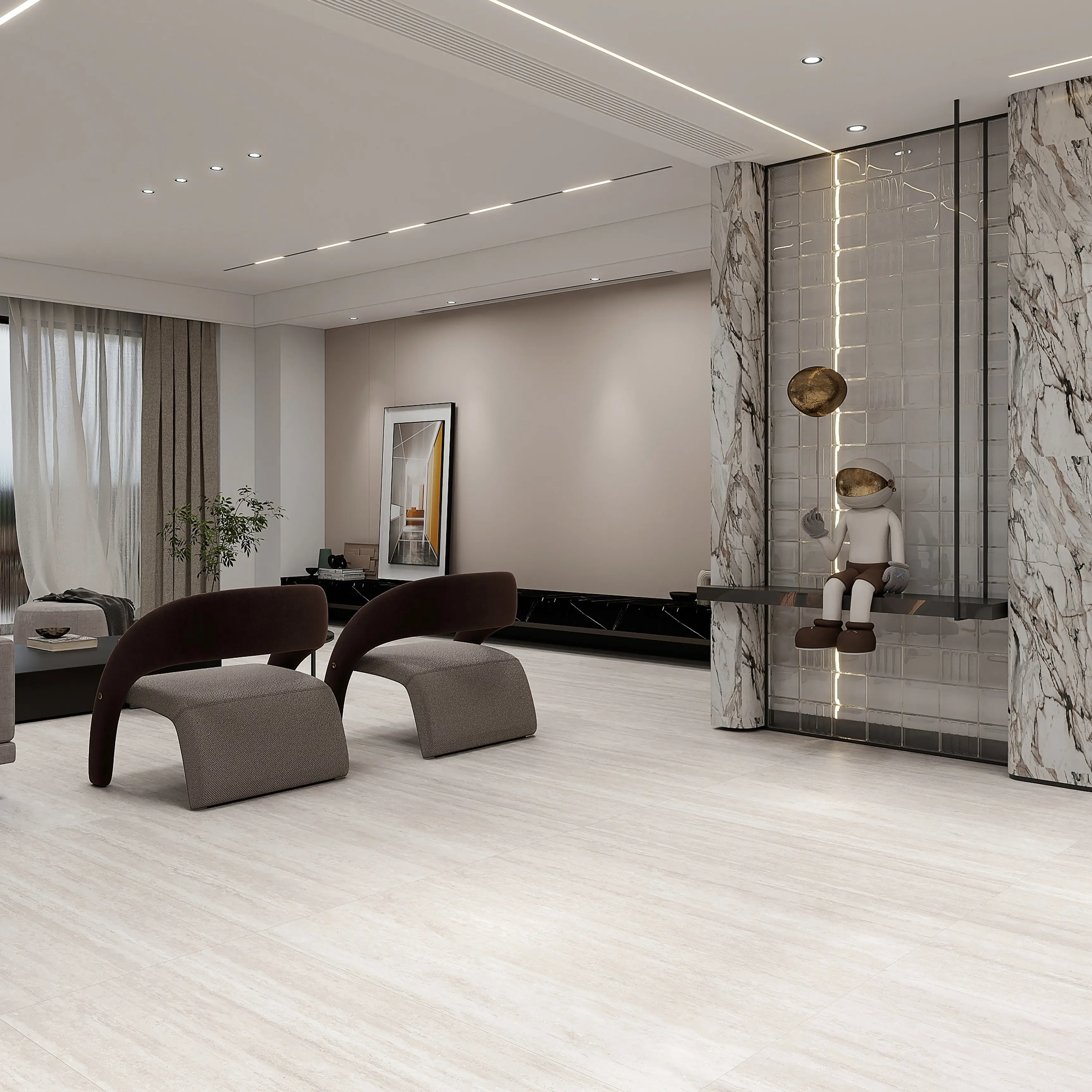 Изображение товара Керамогранит Global tile Helios_GT 60x120 см светло-серый