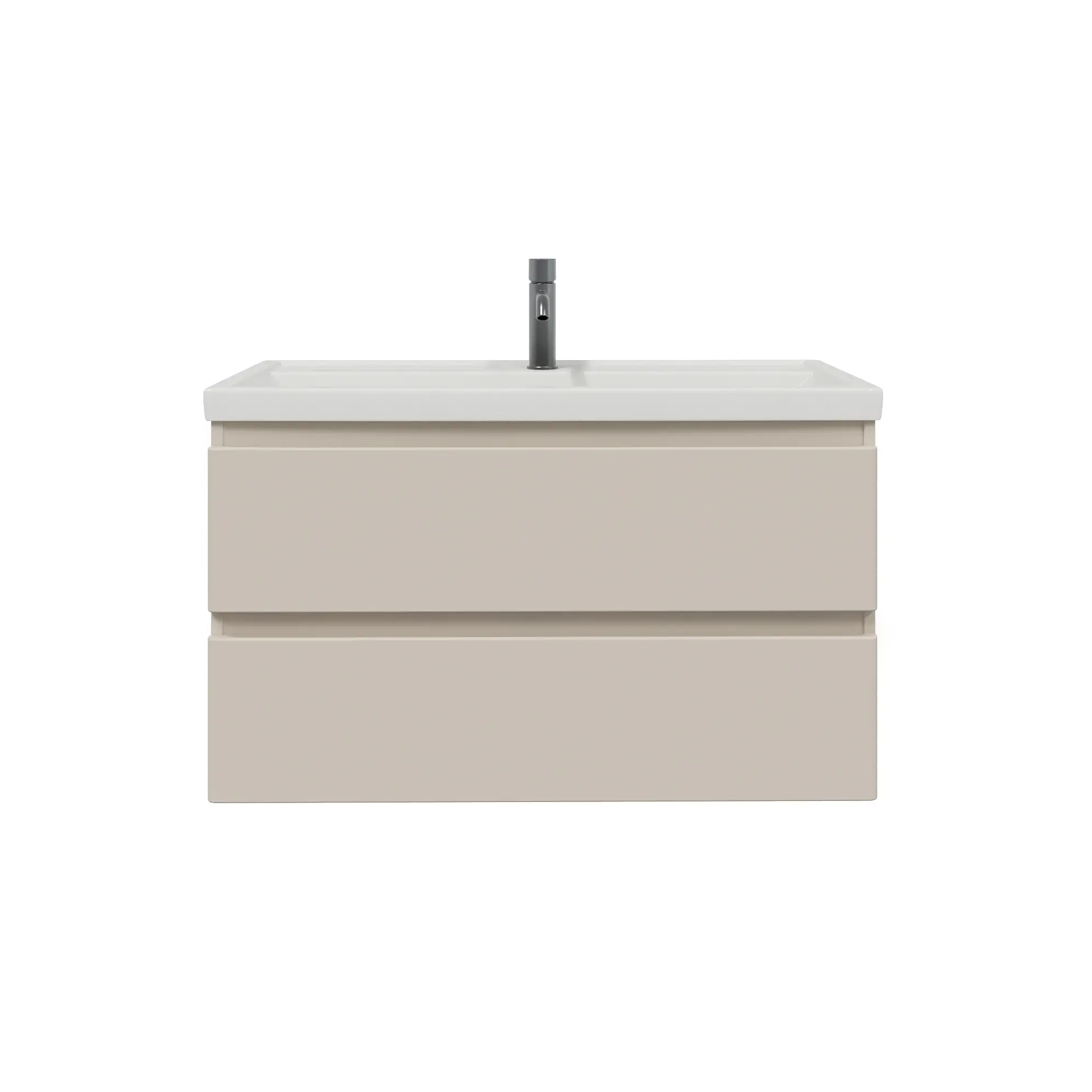 Изображение товара Тумба с раковиной для ванной Ruvann Stello 100 раковина Фостер 100 подвесная цвет cappuccino