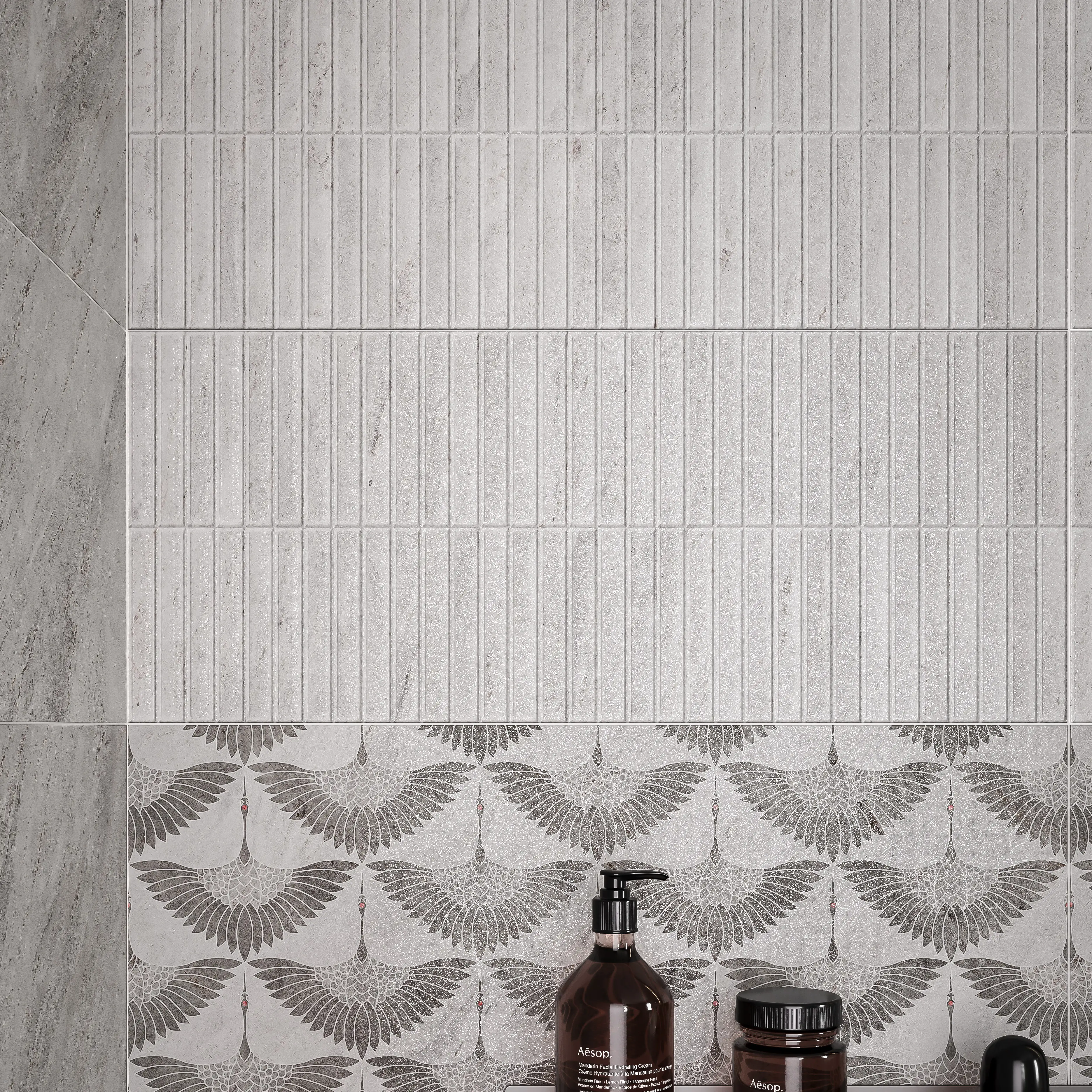 Изображение товара Настенная плитка Gracia Ceramica Tanto 02 25x60 см матовая серого цвета