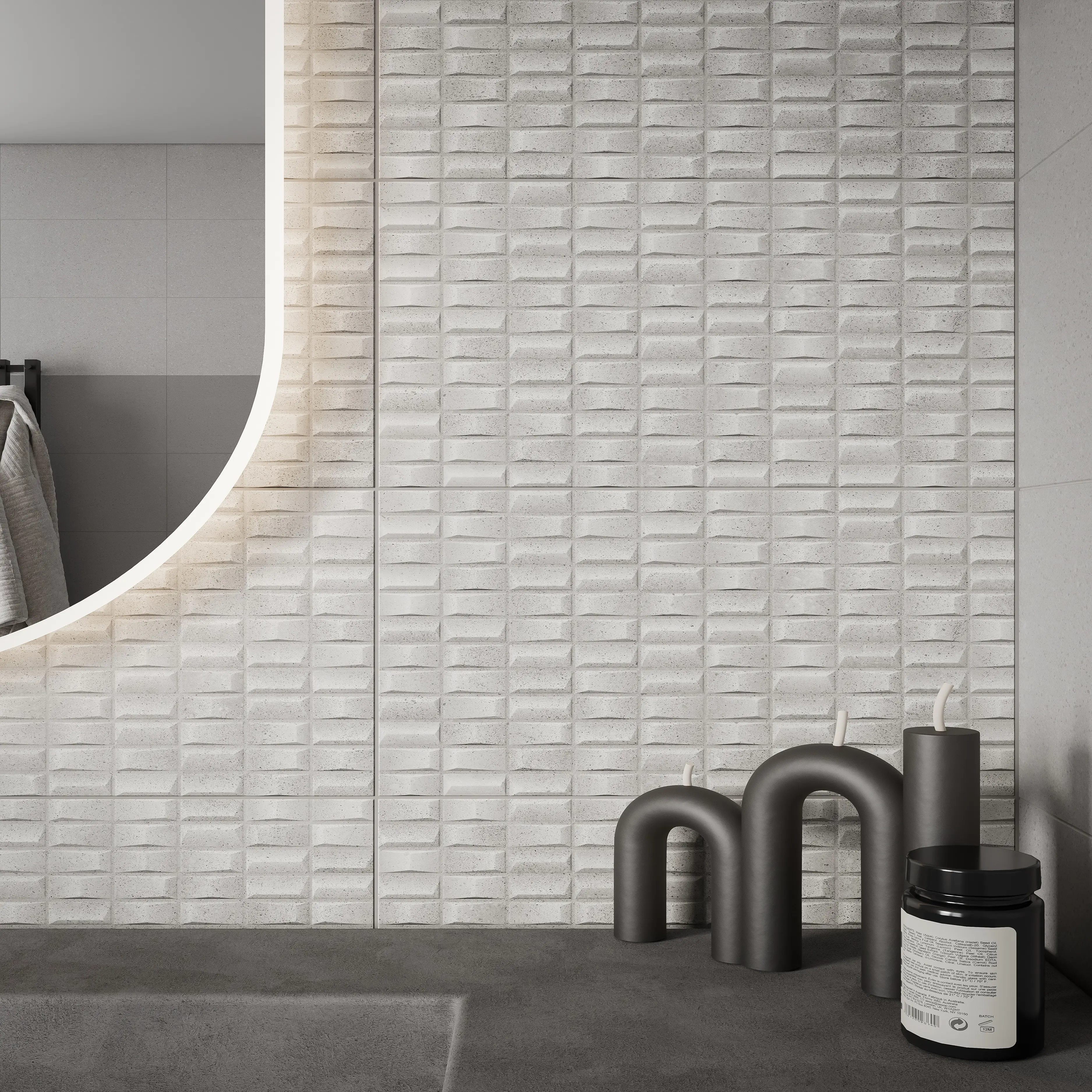 Изображение товара Настенная плитка Шахтинская Плитка Урбан низ 03 25x40 см 1.4 м² цвет серый