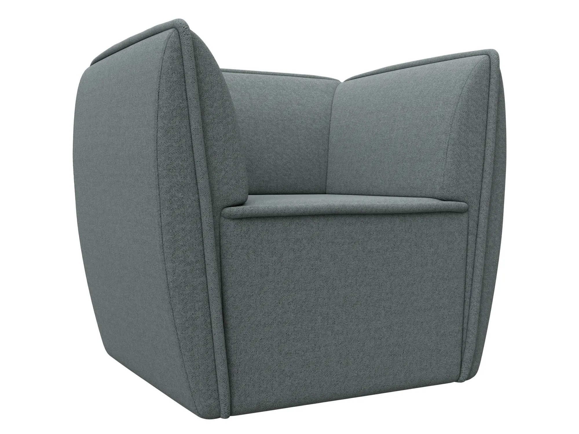 Изображение товара Мягкое кресло Лига диванов Бергамо 80x80x64 см рогожка цвет амур 07 серый