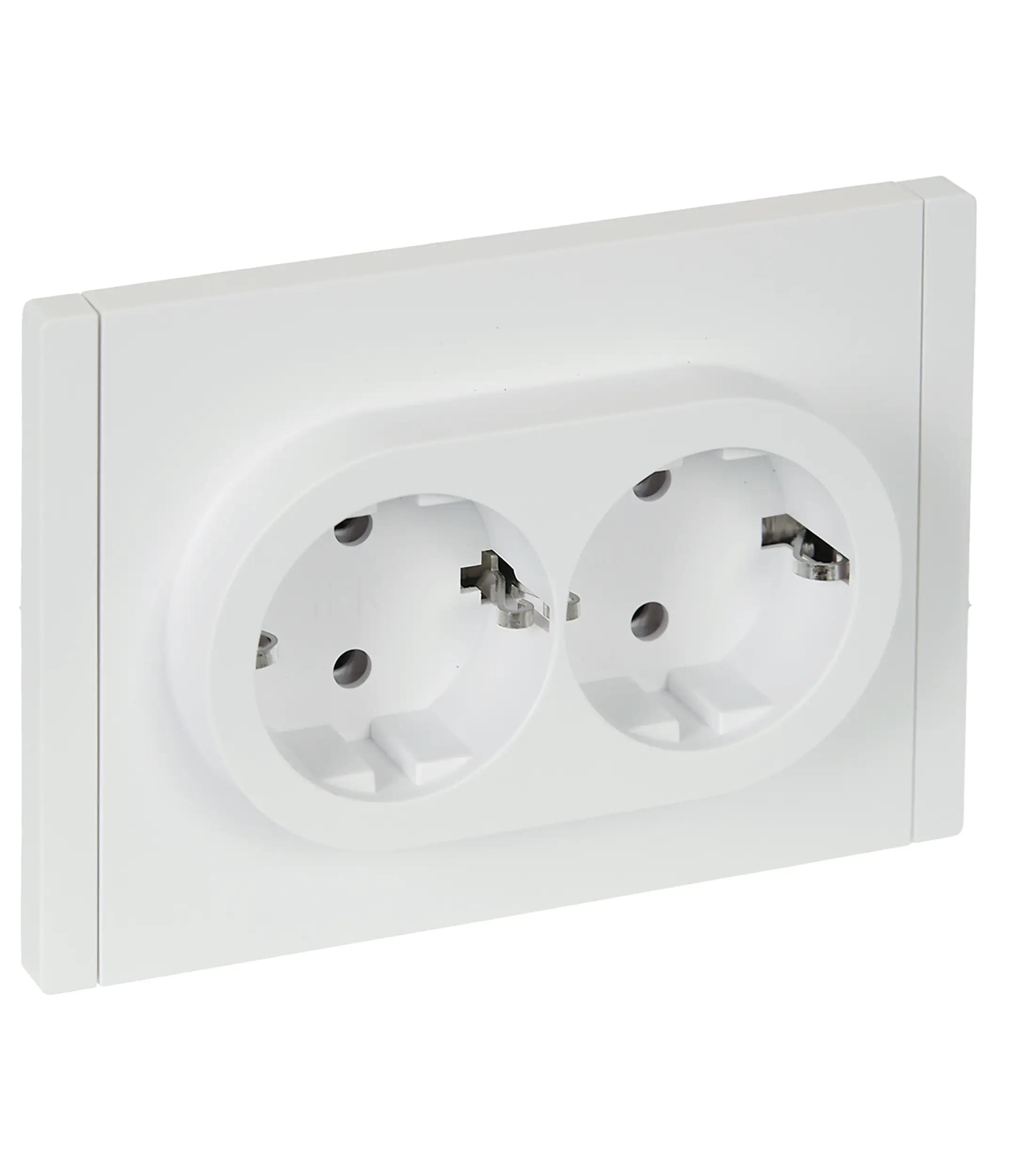 Изображение товара Розетка встраиваемая двойная IEK Forte&Piano с заземлением цвет белый