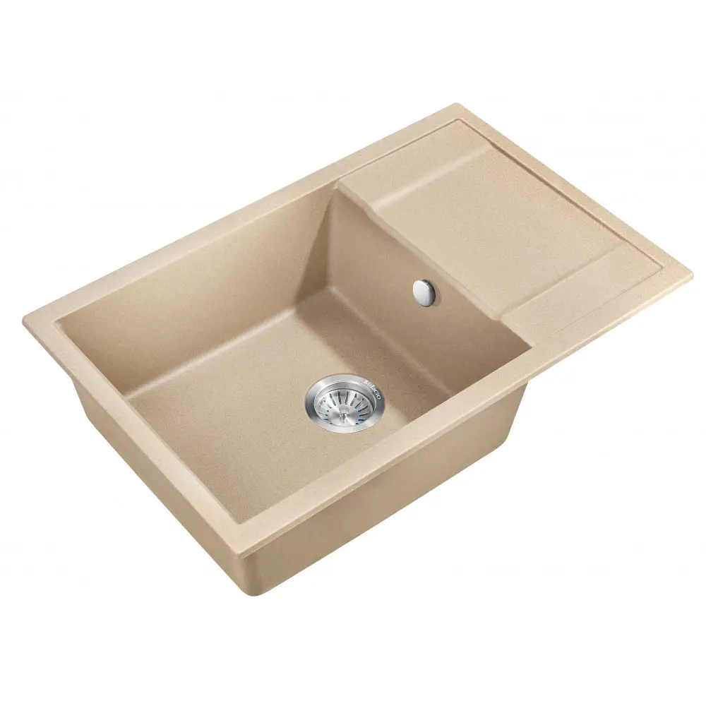 Изображение товара Врезная кухня мойка Milacio Navarra 78 из искусственного камня бежевый