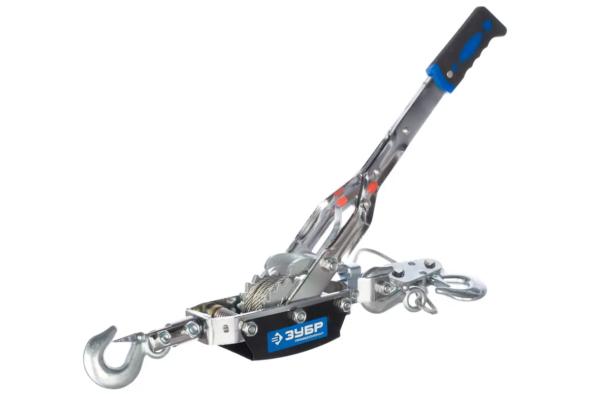 Изображение товара Лебедка ручная рычажная Зубр Профессионал 43105-4 4000 кг 3 м