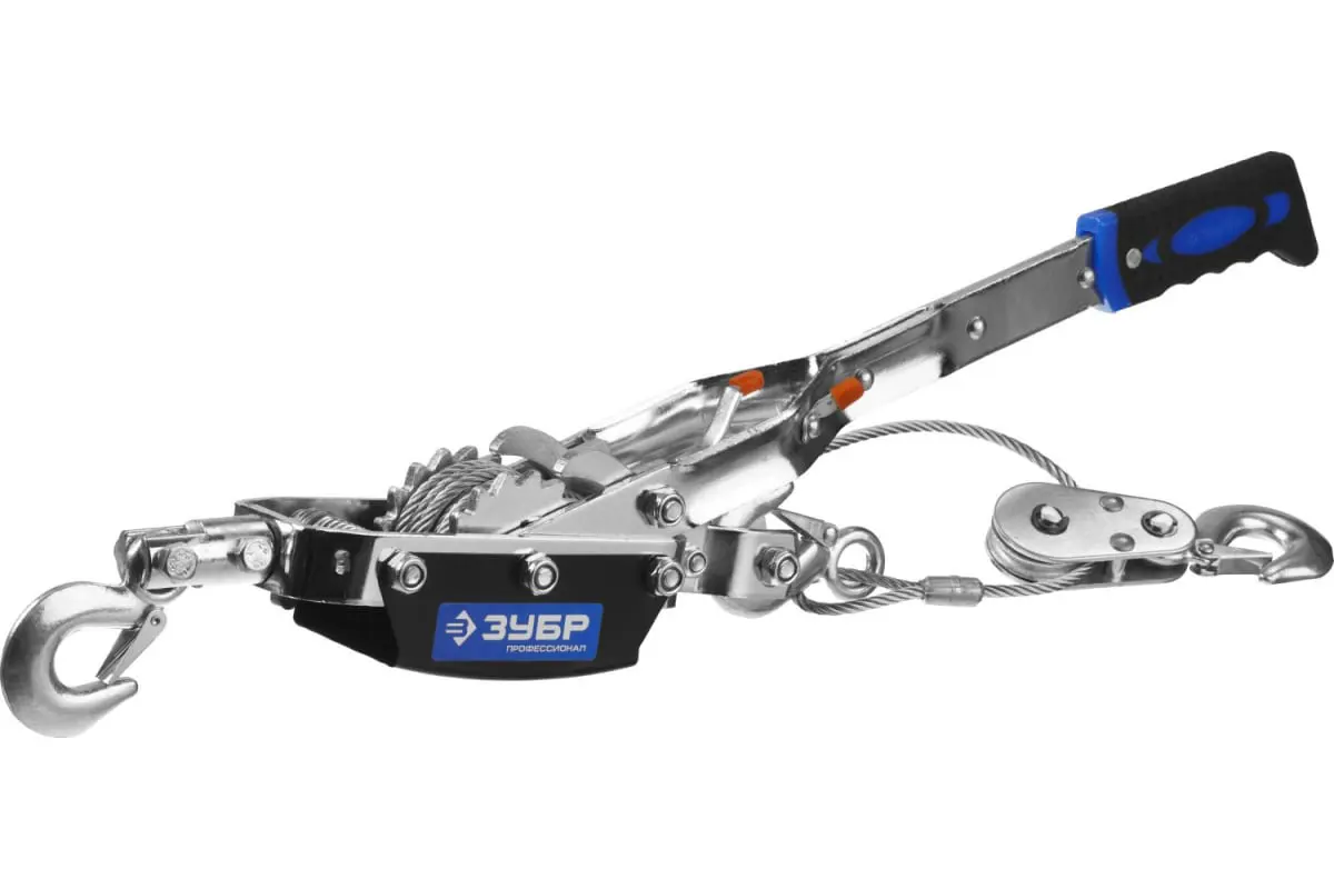 Изображение товара Лебедка ручная рычажная Зубр Профессионал 43105-4-K 4000 кг 3 м