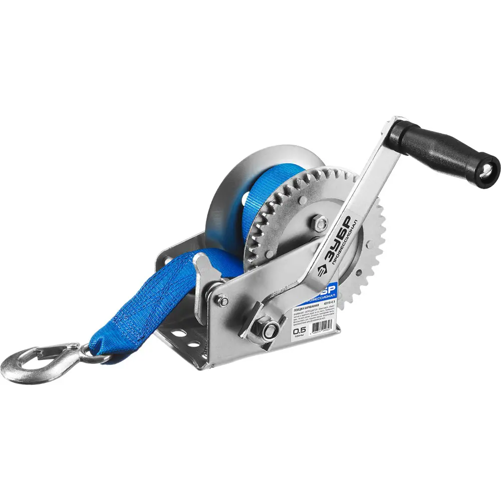 Изображение товара Лебедка ручная Зубр 43115-0.5 до 500 кг 8 м