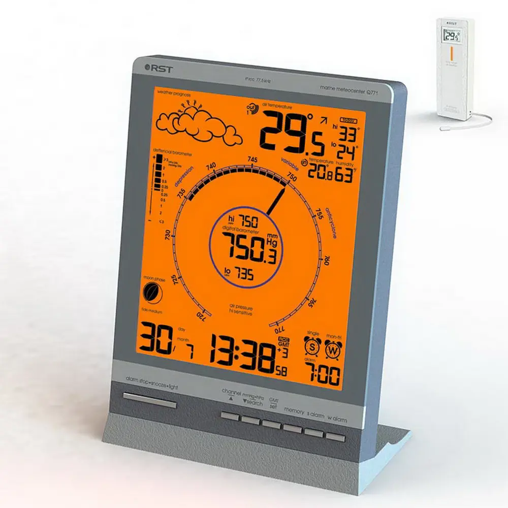 Изображение товара Морская метеостанция RST Q771 с автоматическим прогнозом погоды и графиком давления