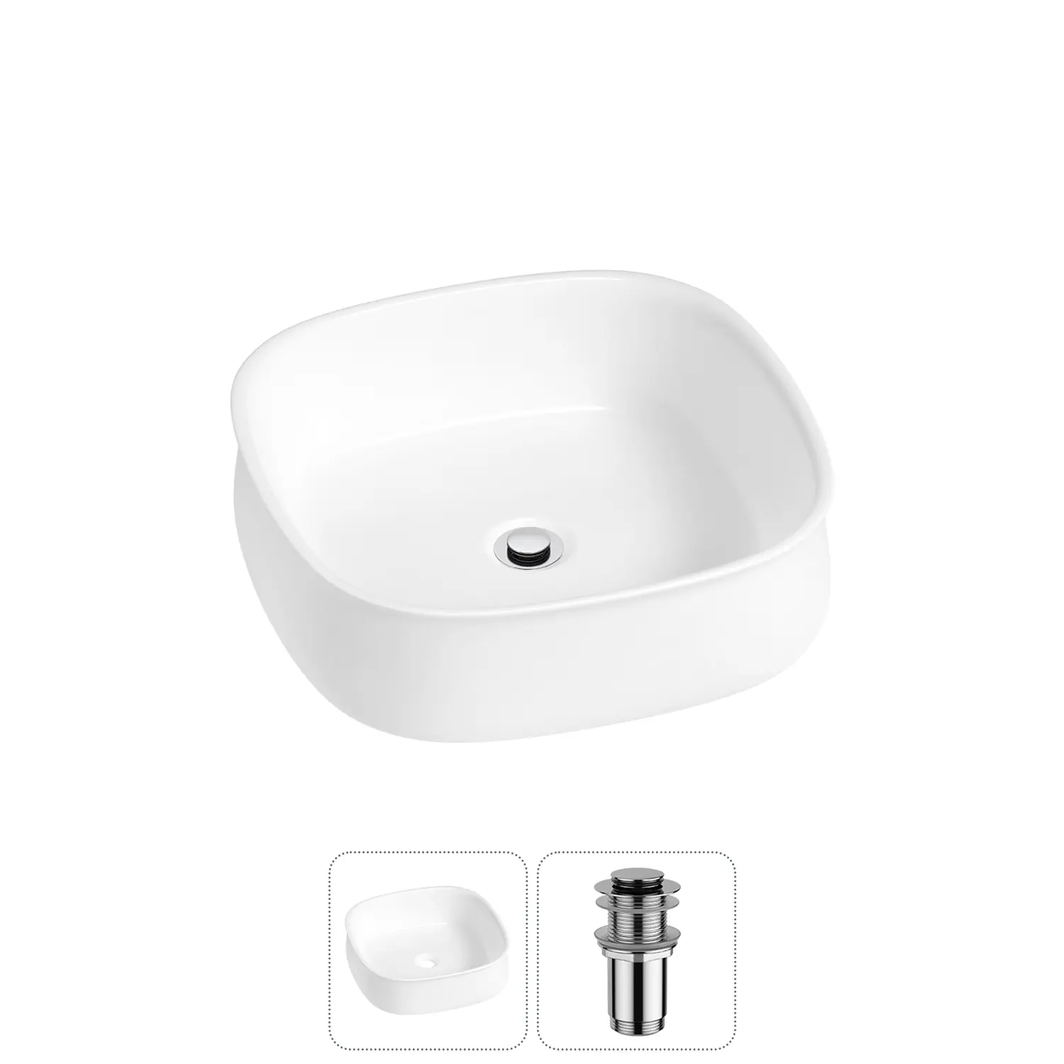 Изображение товара Раковина Lavinia boho bathroom sink 20215444R 42см цвет раковина 2 в 1: донный клапан Изображение товара Раковина Lavinia boho bathroom sink 20215444R 42см цвет раковина 2 в 1: донный клапан