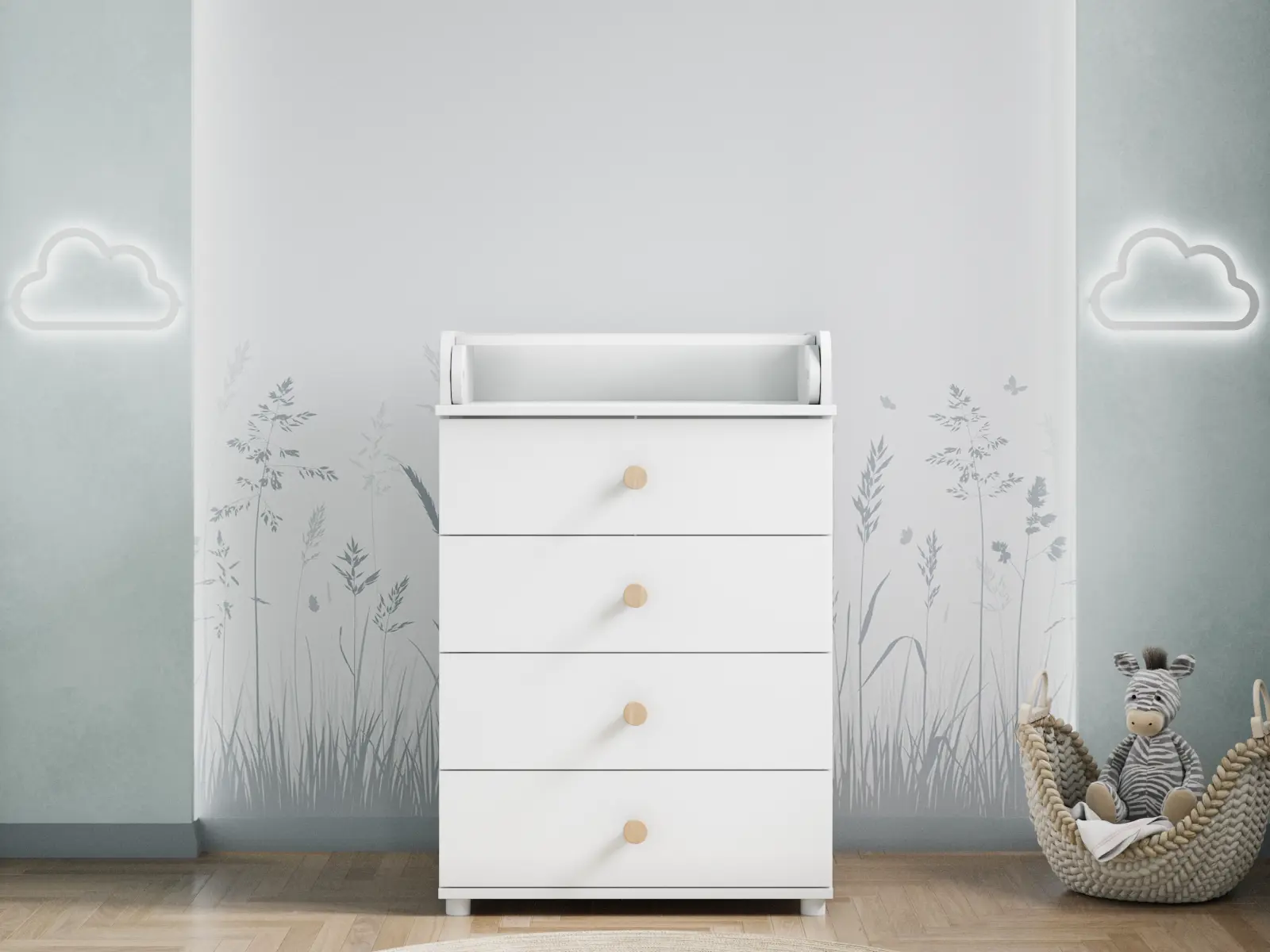 Изображение товара Комод детский Incanto Compact 4 ящика 64х45х83 см ЛДСП цвет белый