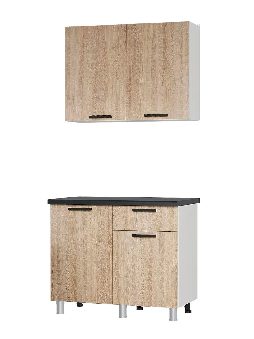 Изображение товара Кухонный гарнитур Ева Bts Ут-00154463 101x214x60 см ЛДСП цвет дуб сонома