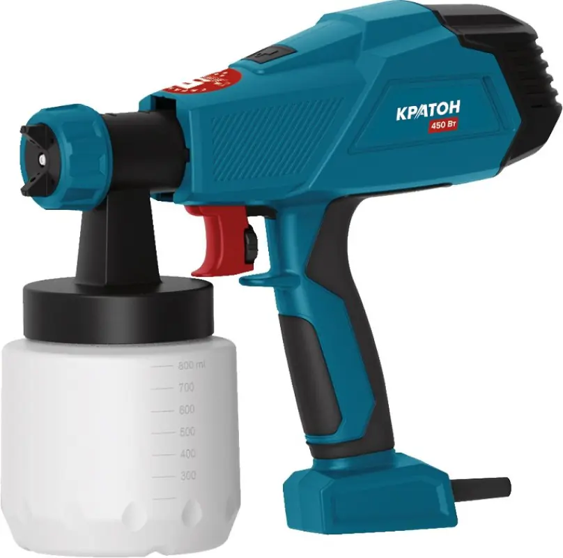 Изображение товара Краскопульт сетевой Кратон ESG-450, 450 Вт, 0.8 л/мин