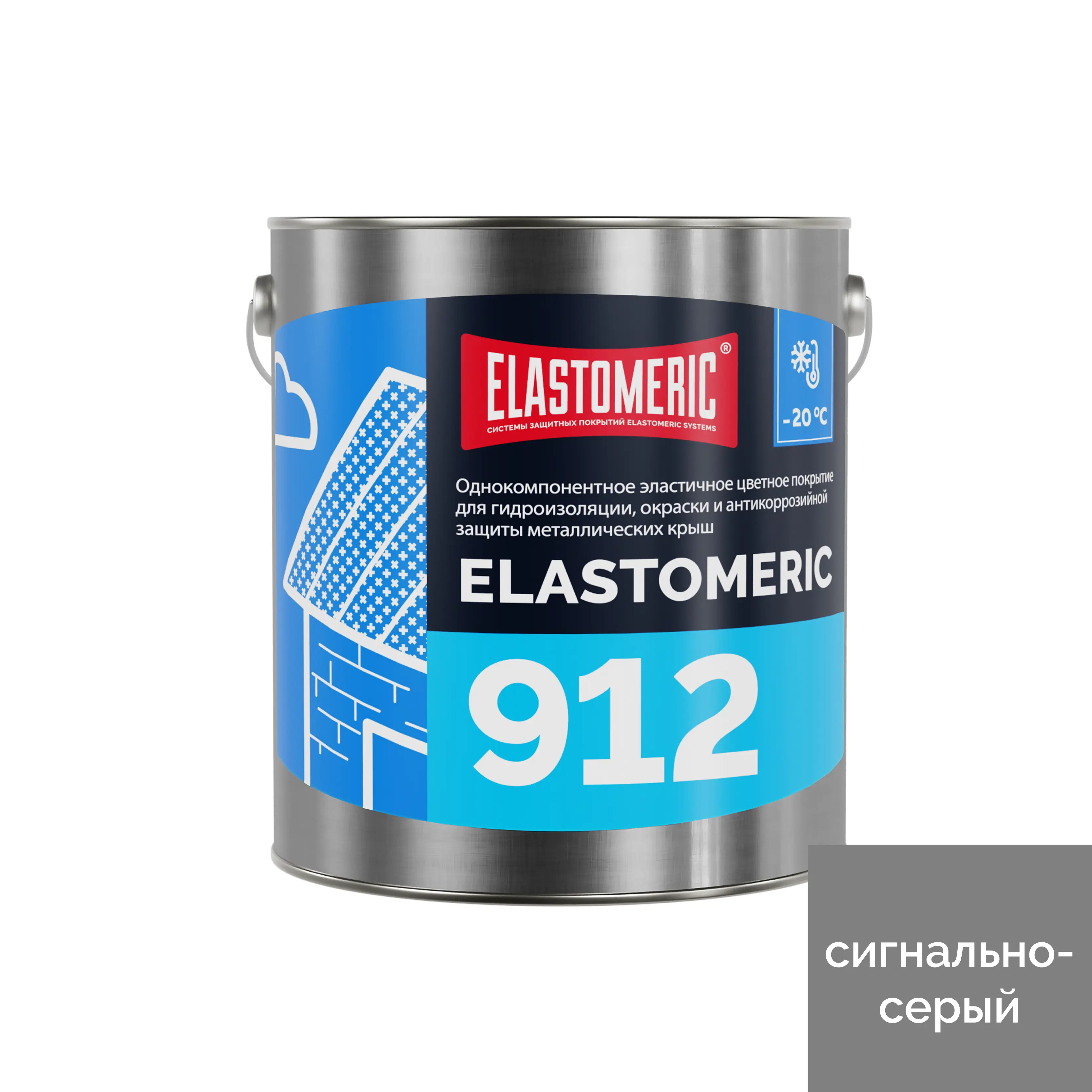 Изображение товара Мастика кровельная Elastomeric systems 912 3кг сигнально-серый