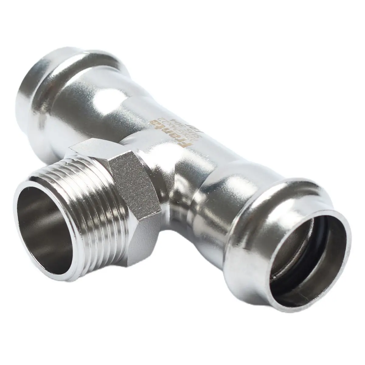 Изображение товара Тройник комбинированный Franta 18x3/4"x18 мм НР-ВПр нержавеющая сталь Aisi 304 V23183400G