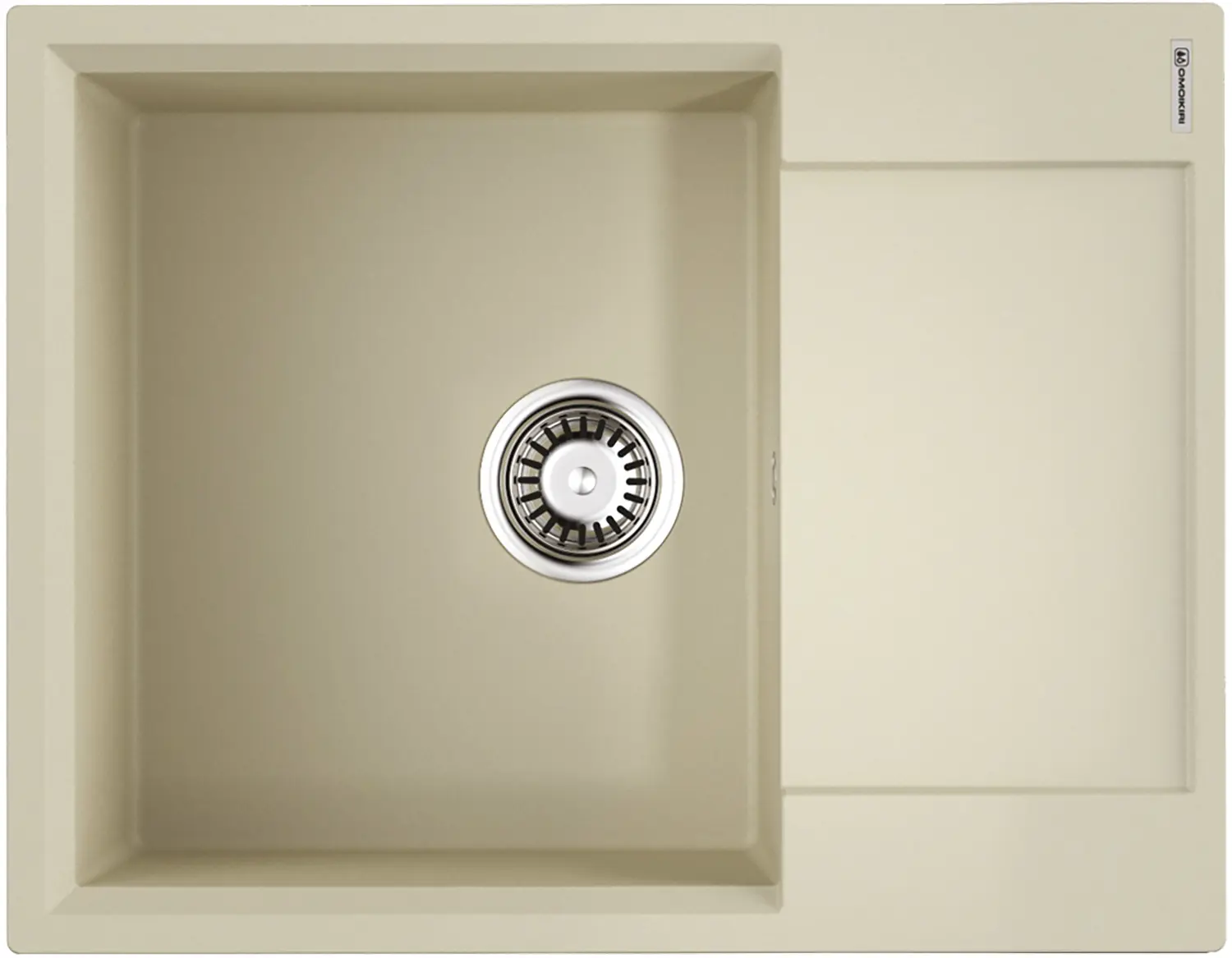 Изображение товара Кухонная мойка OMOIKIRI Daisen 65-BE 65x51см искусственный гранит/ваниль