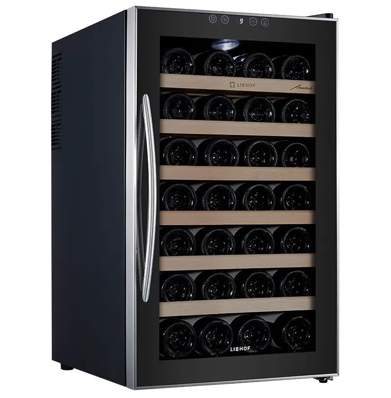 Изображение товара Винный шкаф Libhof 43х72.6х51 см 28 бутылки цвет черный; нержавеющая сталь