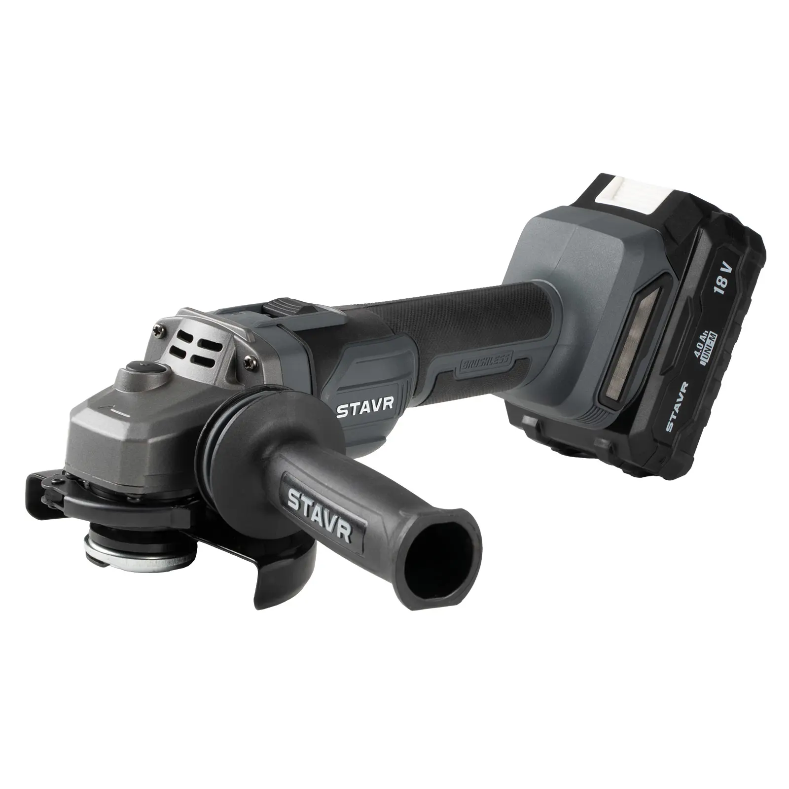 Изображение товара Аккумуляторная угловая шлифмашина STAVR SAG 18-125BL-1K 125 мм 18 В Li-Ion