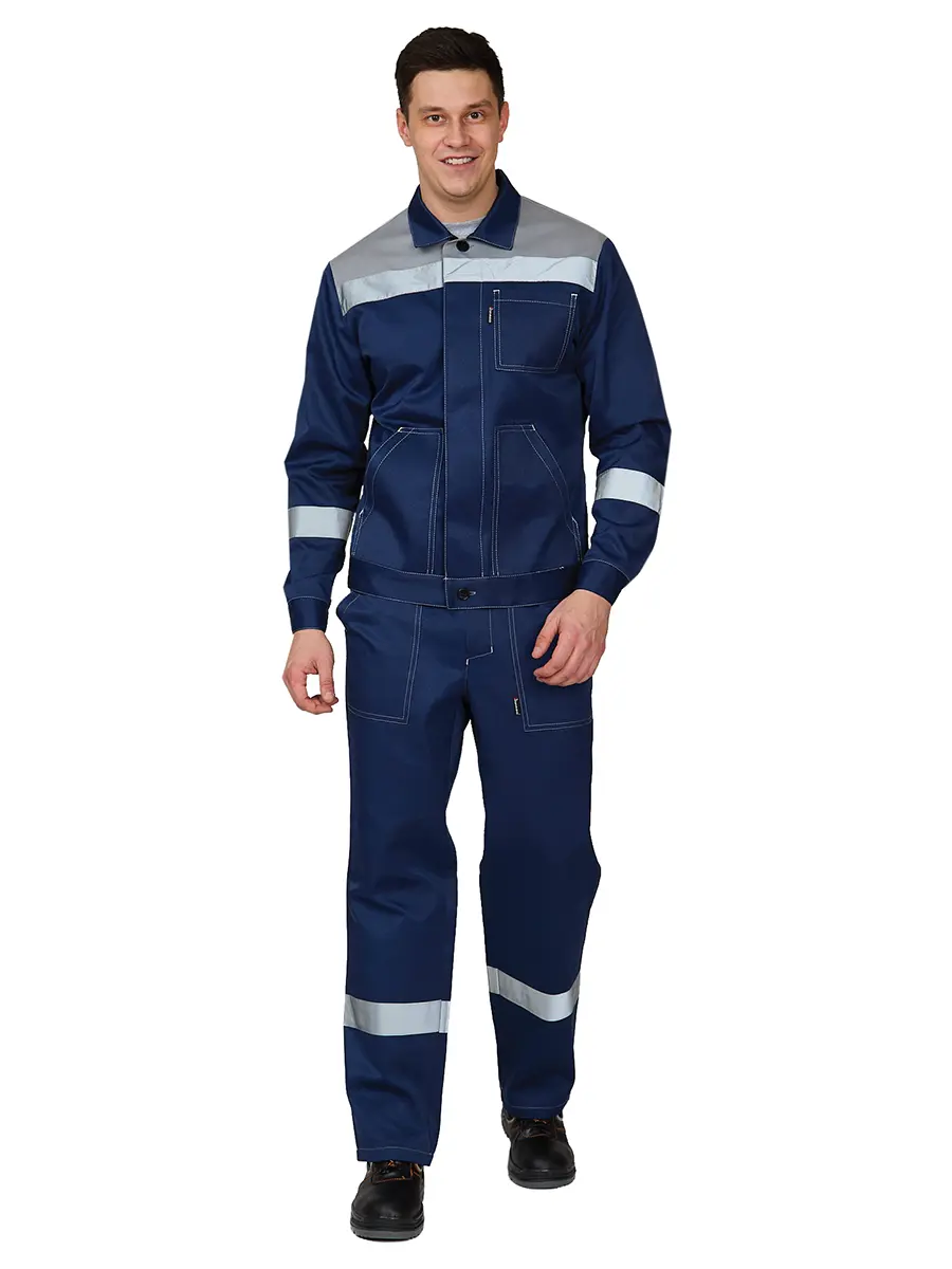 Изображение товара Костюм рабочий Прабо Пантеон цвет синий размер 104-108 рост 170-176 см