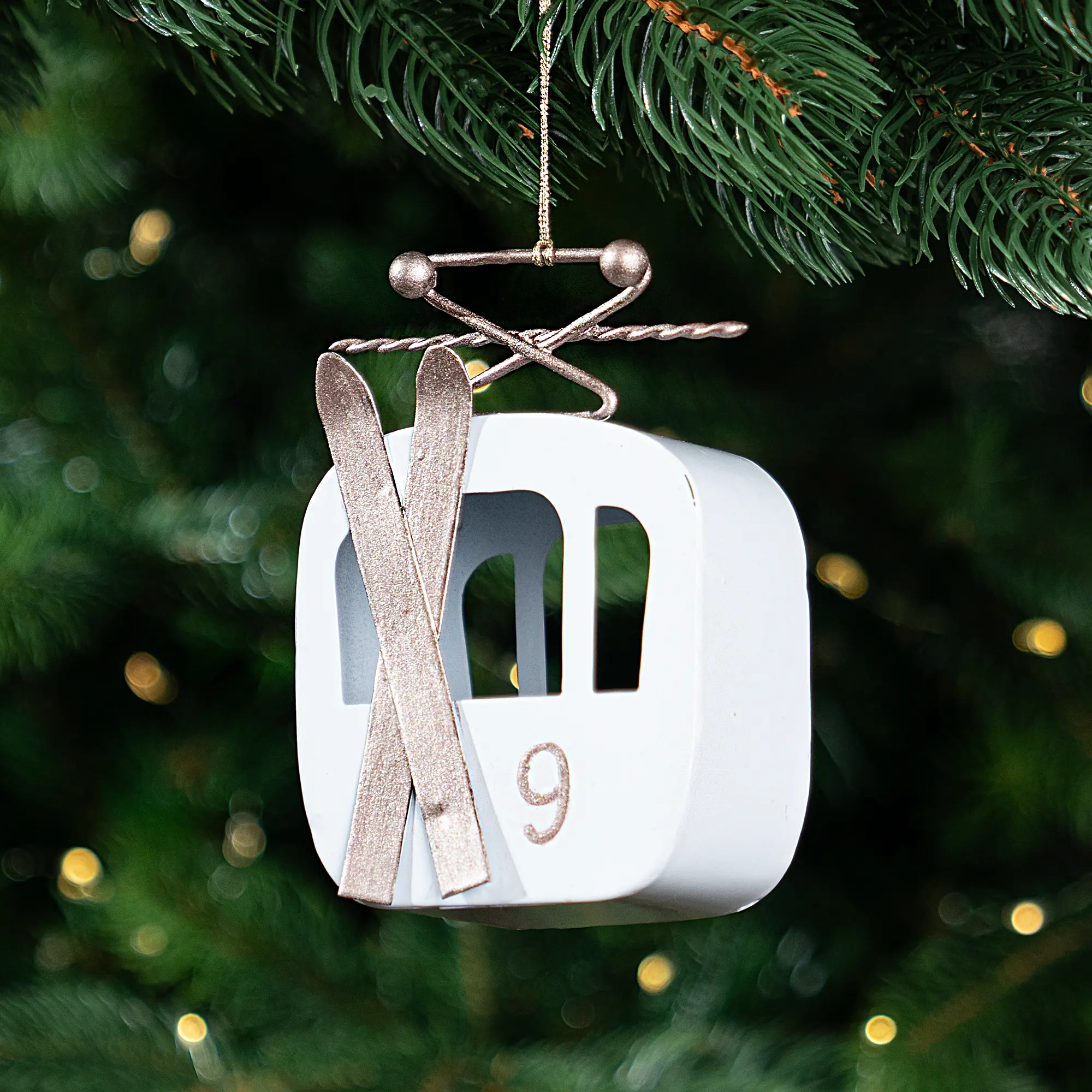 Изображение товара Украшение декоративное KREAFORTA Кабинка 9 11 см шампань