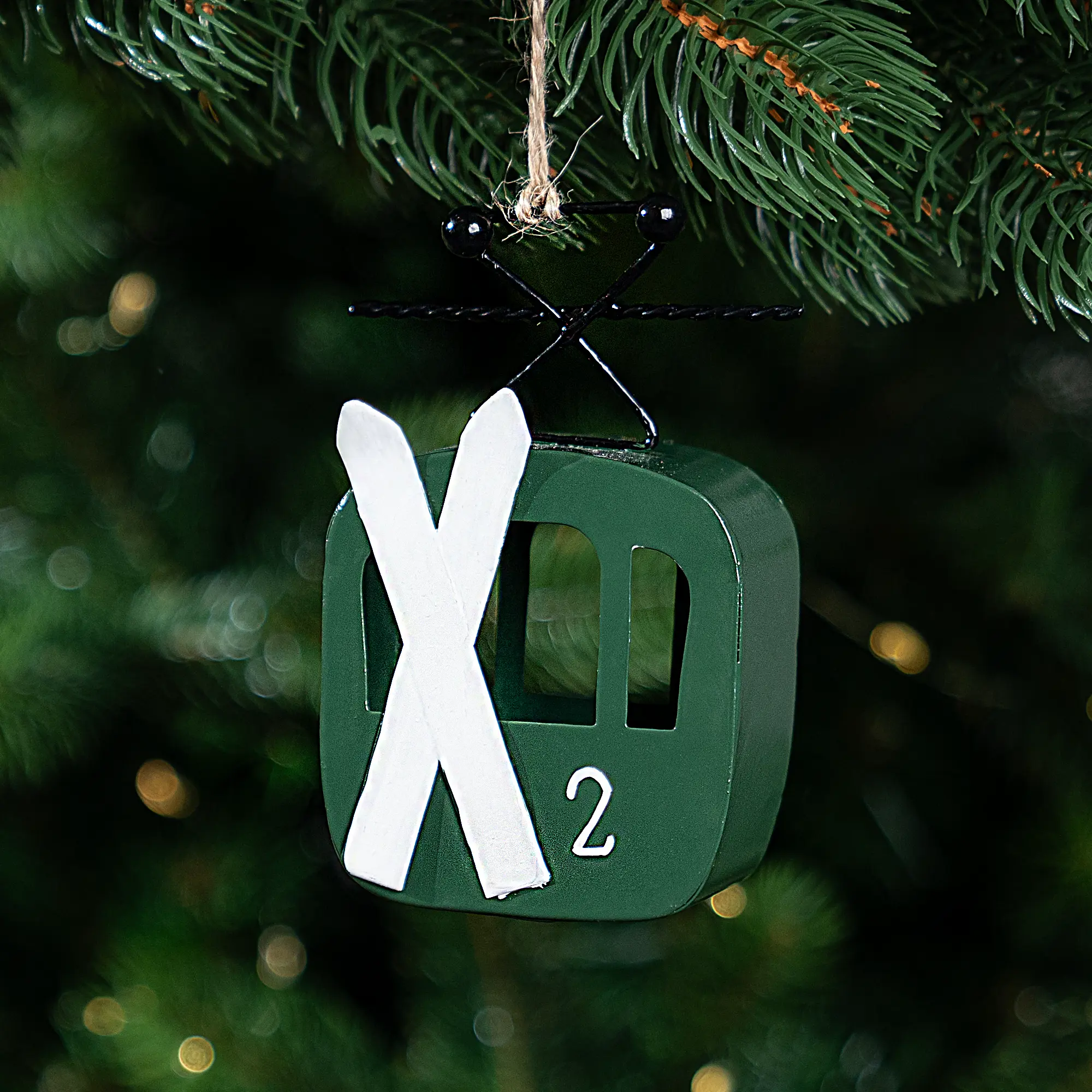 Изображение товара Украшение декоративное KREAFORTA Кабинка 2 11 см зеленый