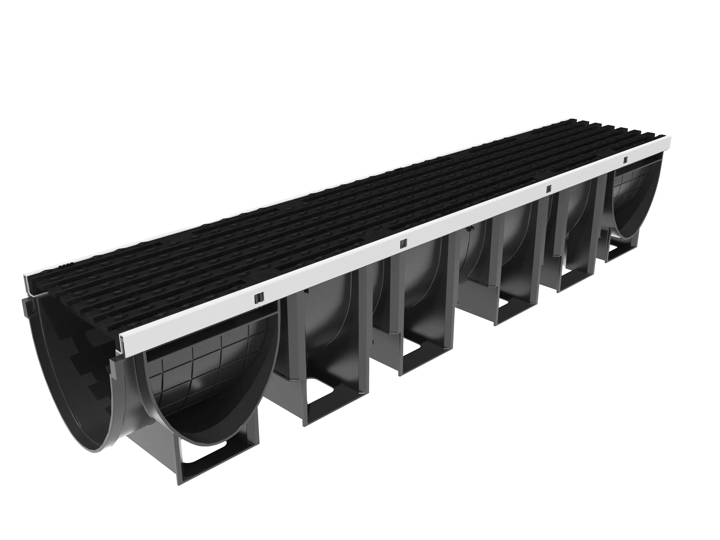 Изображение товара Комплект лоток водоотводный с решеткой VS Line 100.8x19x18.5см класс D400