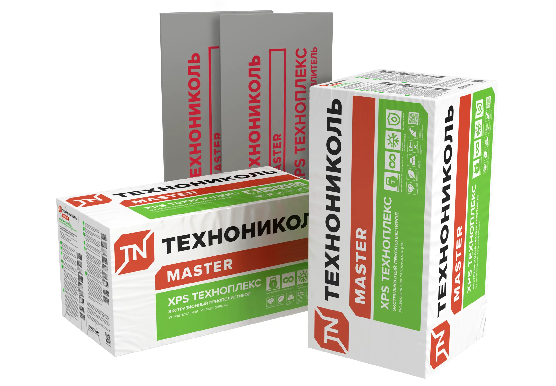Изображение товара Экструдированный пенополистирол XPS 20 мм Техноплекс 600x1200 мм, 0.72 м² утеплительный материал