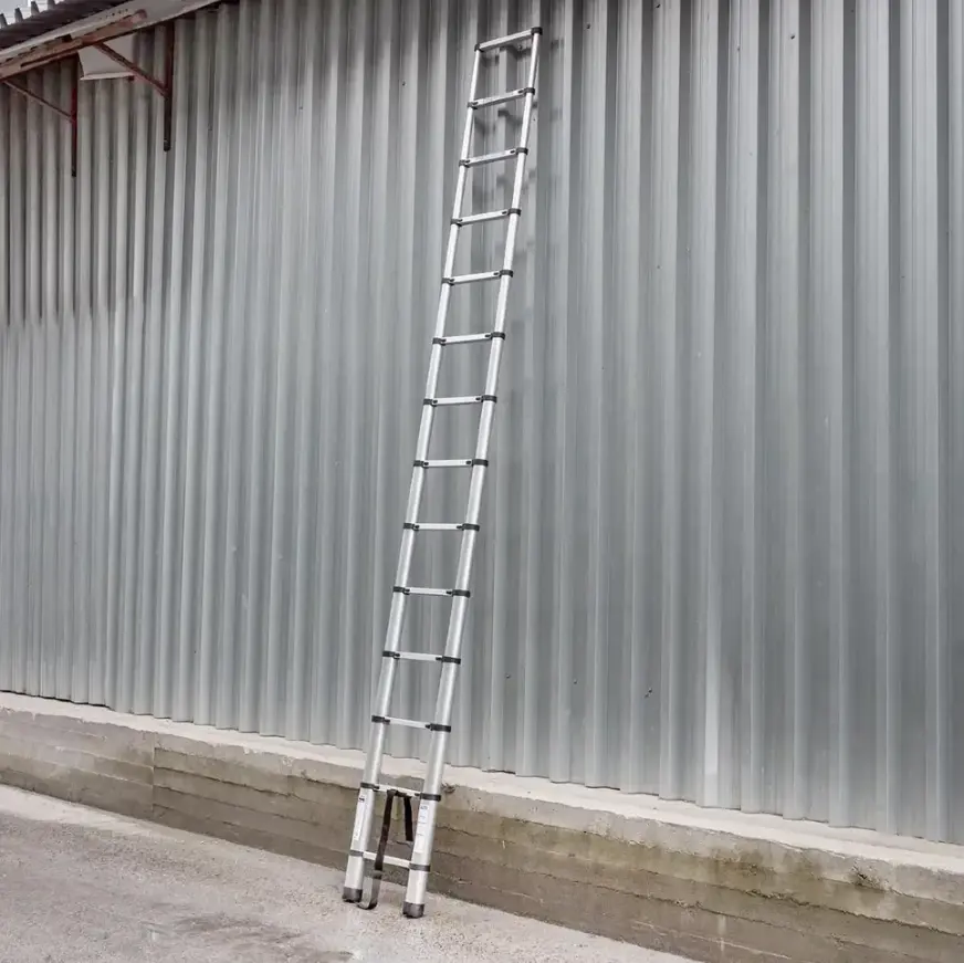 Изображение товара Лестница телескопическая Scheppach 4.1м 1-секционная 14 ступеней