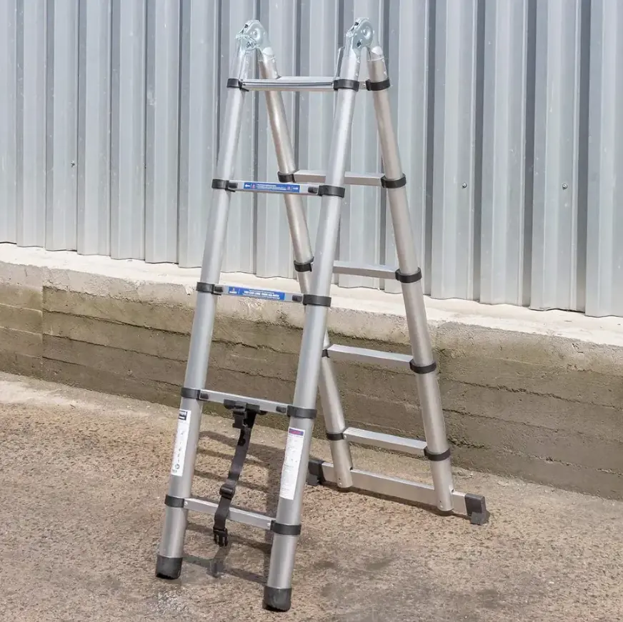 Изображение товара Лестница телескопическая Scheppach 1.6м 2-секционная 5 ступеней