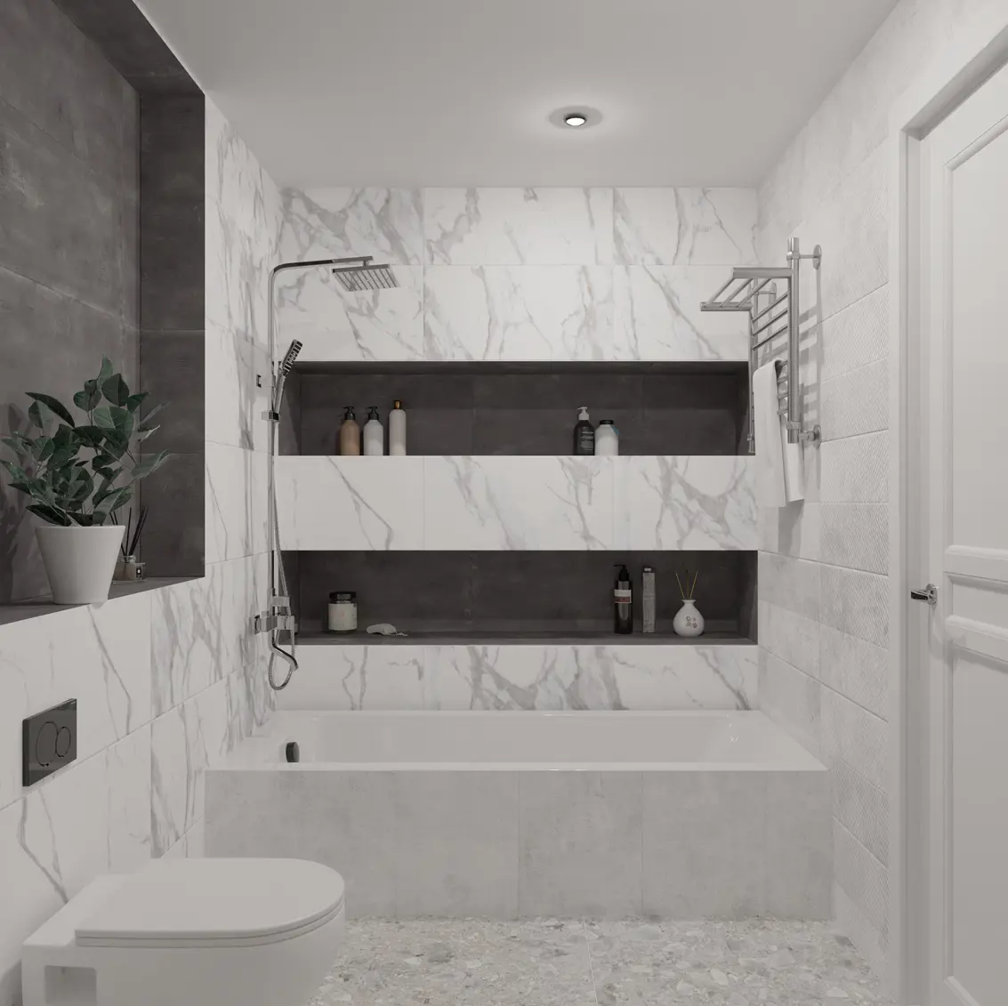 Изображение товара Настенная плитка Аxima Оштен 30x60 см матовая белая для внутренней отделки