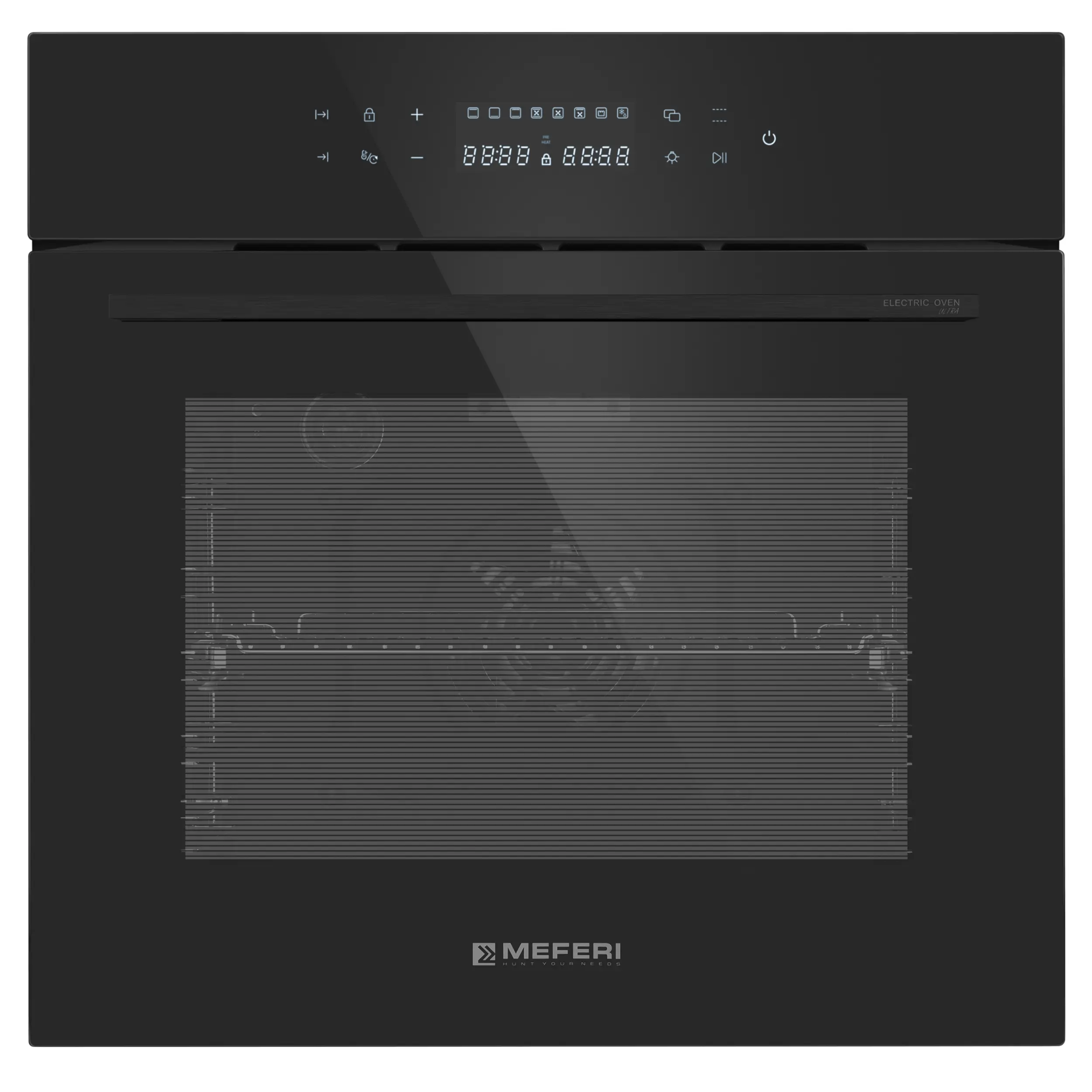 Изображение товара Электрический встраиваемый духовой шкаф Meferi MEO6010BK Ultra 60x60x56 см цвет черный