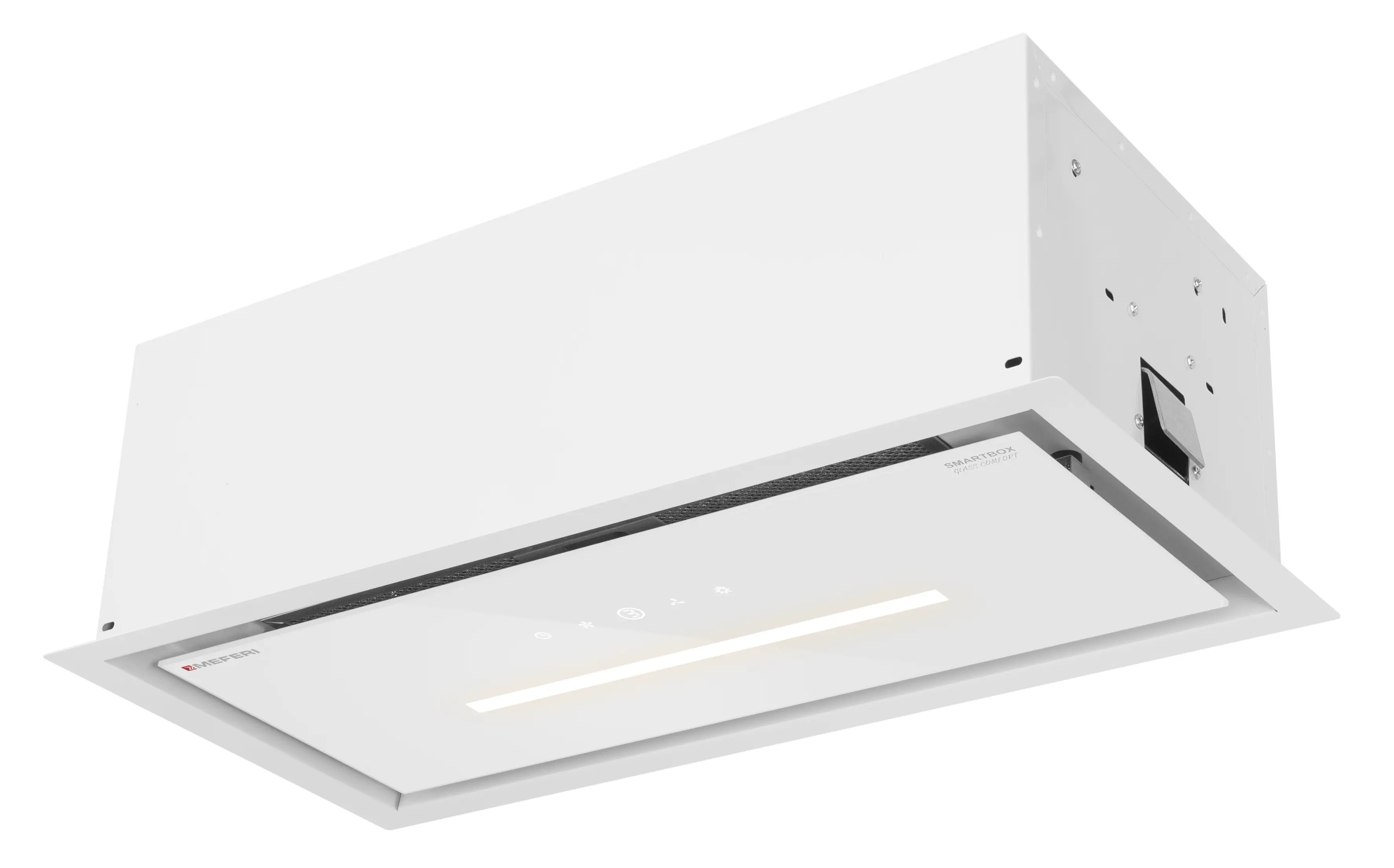 Изображение товара Вытяжка полновстраиваемая Meferi SMARTBOX60WH GLASS COMFORT 60 см цвет белый