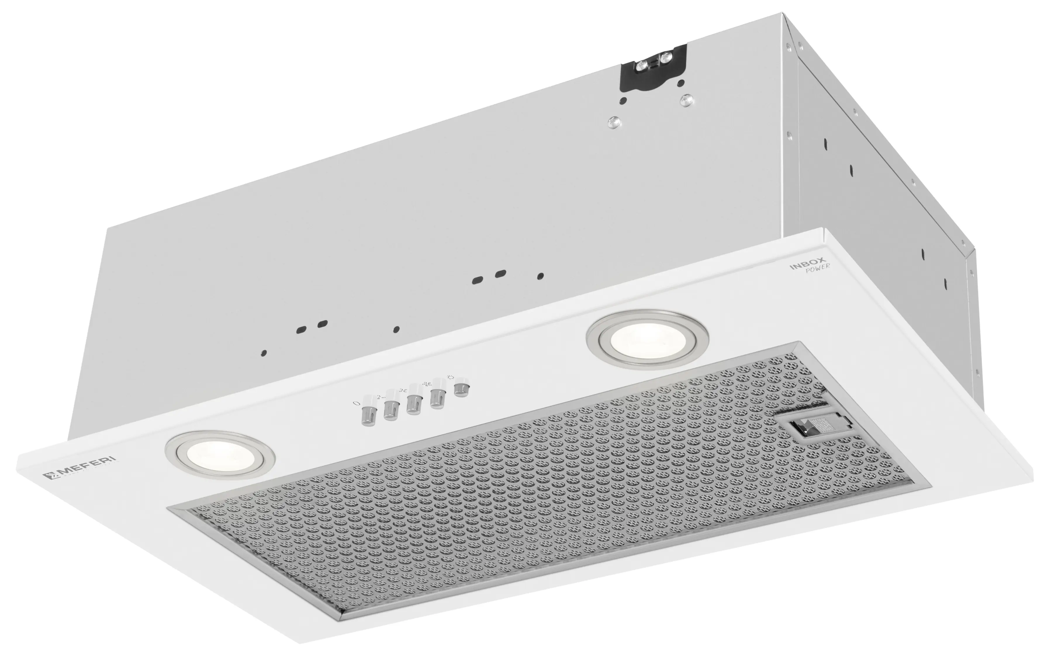 Изображение товара Встраиваемая вытяжка MEFERI INBOX52WH POWER 52 см белая для кухни
