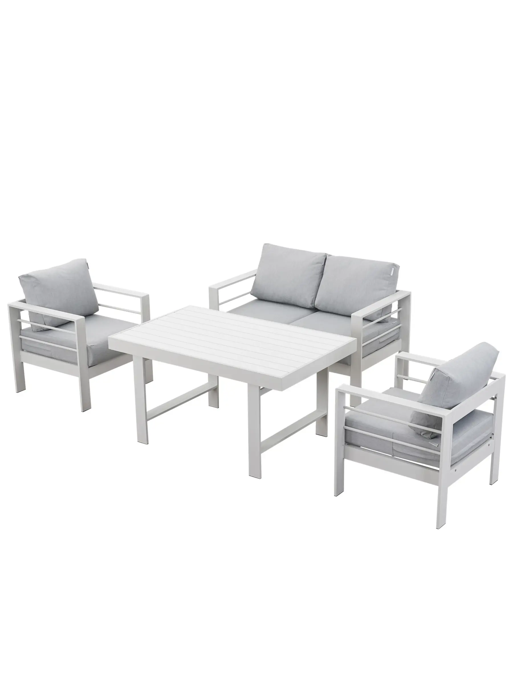 Изображение товара Набор садовой мебели Kjopmann Marbella LM-Z41.9519-DT2S алюминий белый 4 предмета