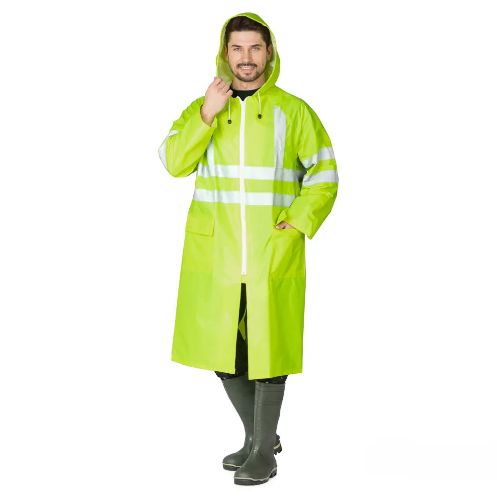 Изображение товара Плащ влагозащитный сигнальный Прабо 61104 цвет оранжевый размер 112-116