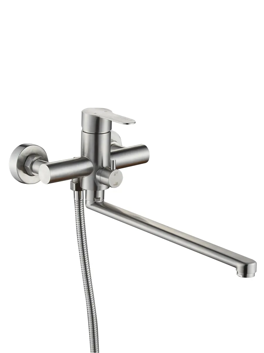 Изображение товара Смеситель для ванны Platan УТ-00052157 цвет нержавеющая сталь