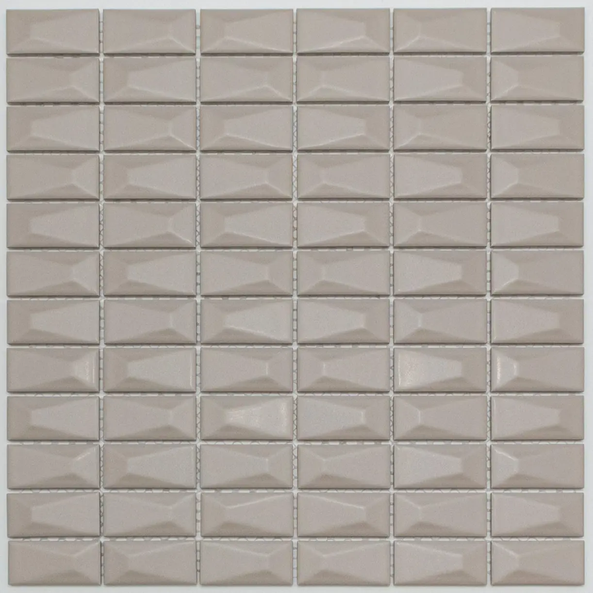 Изображение товара Декоративная керамическая мозаика NSmosaic R-361 30x30 см бежевый матовый