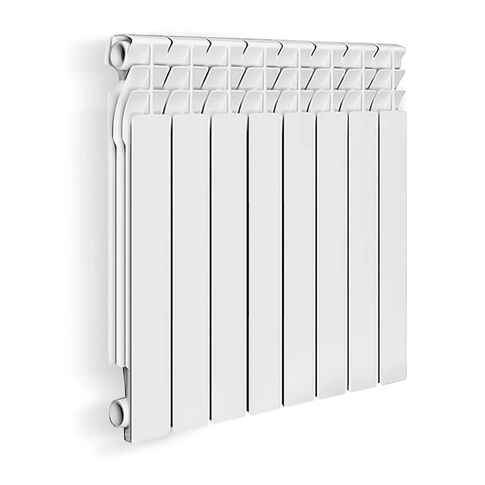 Изображение товара Радиатор Oasis 500 8 секций алюминиевый боковое подключение белый