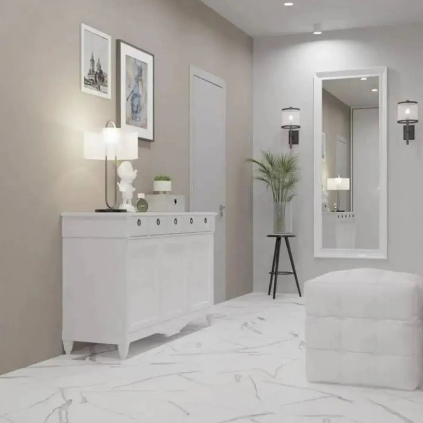 Изображение товара Керамогранит Primavera Royal Spring 60x60 см белый мрамор матовый