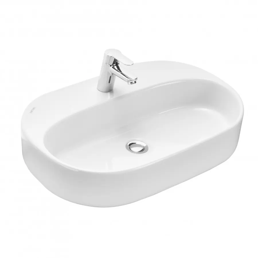 Изображение товара Раковина накладная Santek Одри 62 см белый фарфор современный дизайн