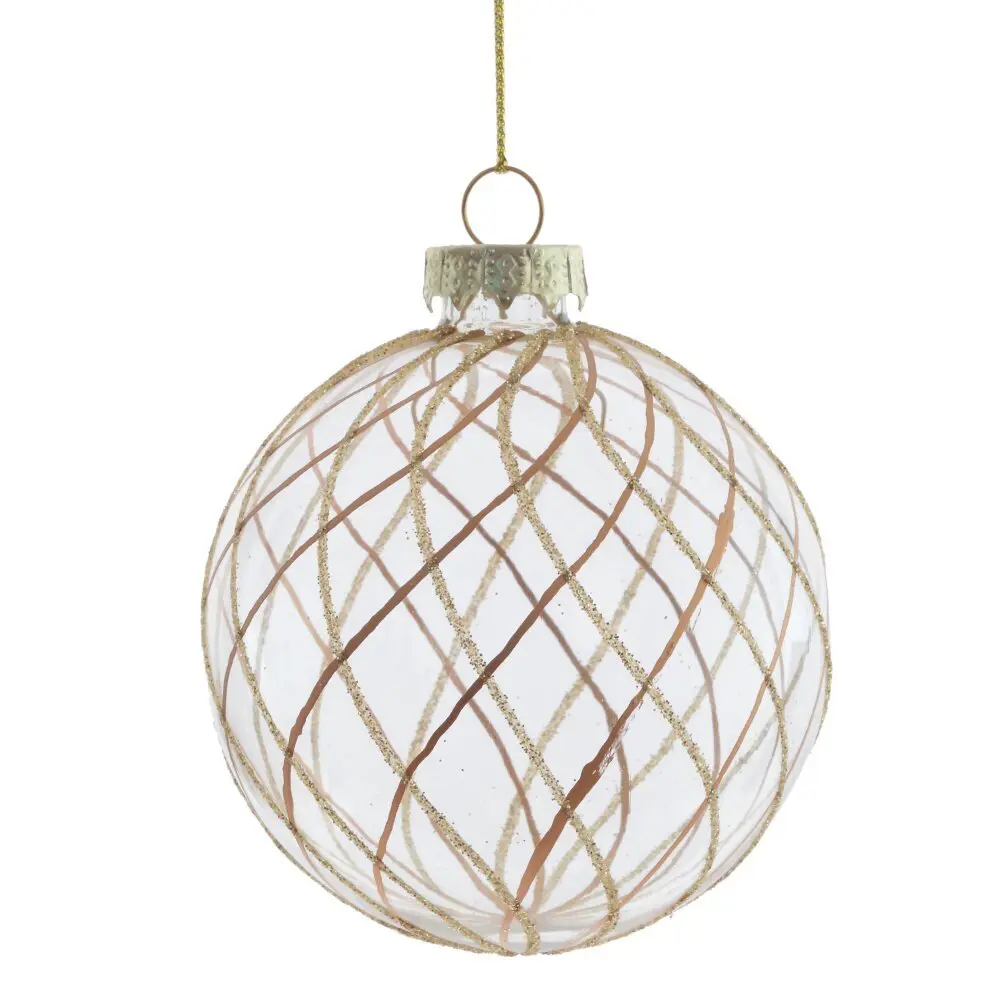 Изображение товара Елочный шар 809670 7 см стекло бесцветный / прозрачный