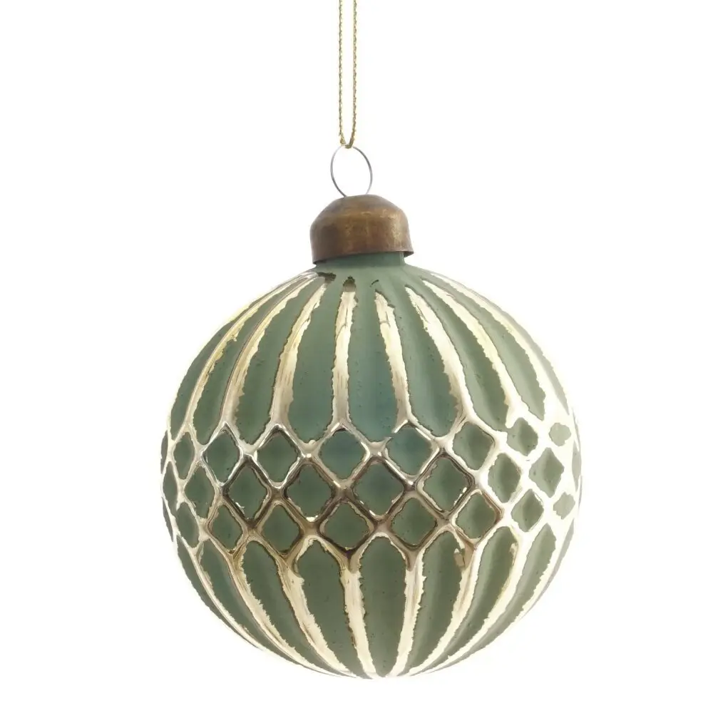 Изображение товара Елочный шар 805624 8 см стекло зеленый