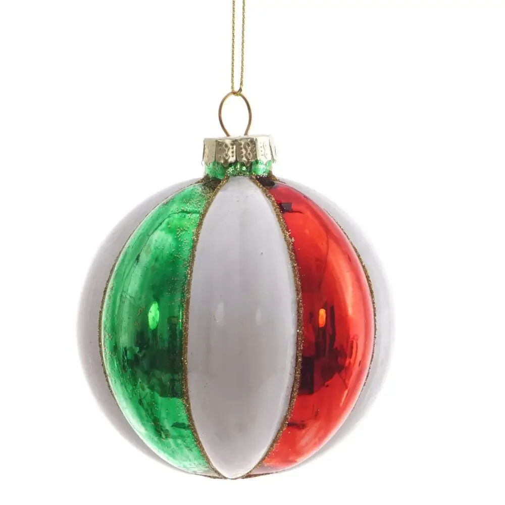 Изображение товара Елочный шар 805536 8 см стекло белый