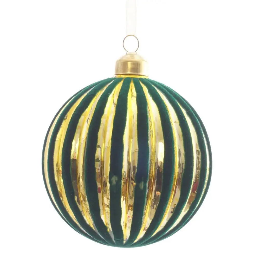 Изображение товара Елочный шар 805500 10 см стекло зеленый