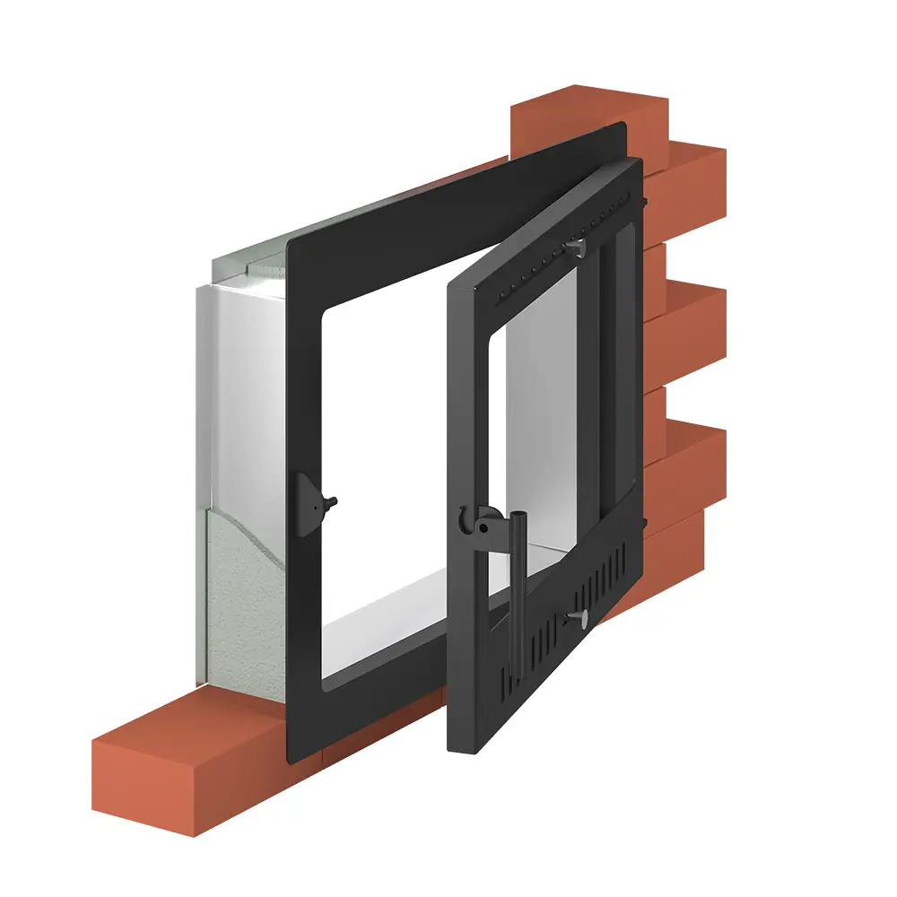 Изображение товара Тоннель монтажный Везувий Панорама М 380x510x120мм для печных дверок