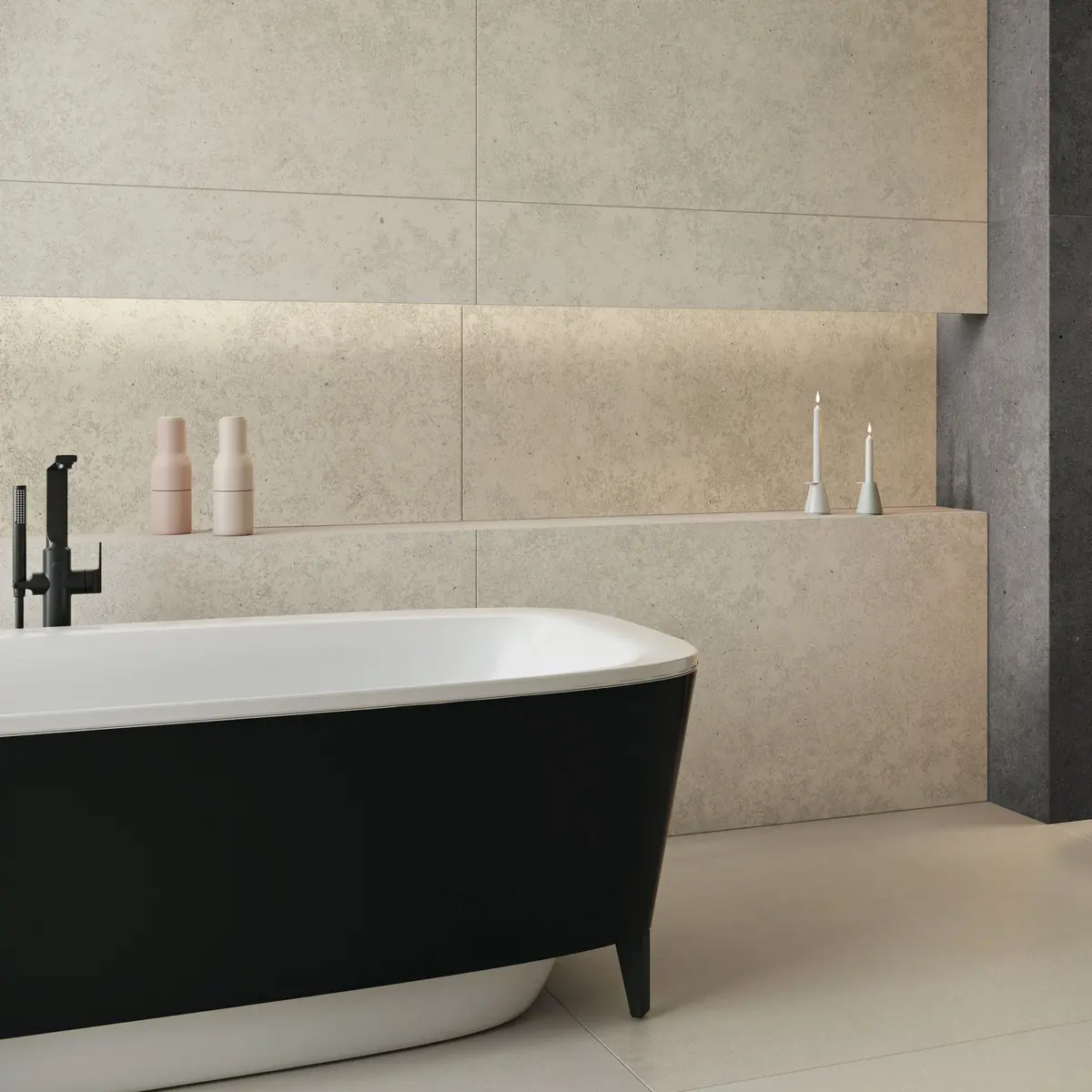 Изображение товара Керамогранит Vitra Stonesystem 60x120 см бежевый, эффект камня, морозостойкий