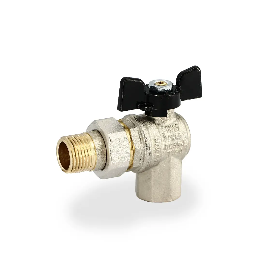 Изображение товара Кран шаровой с разъемным соединением 1/2 бабочка Oregon серия 594 для водоснабжения и отопления