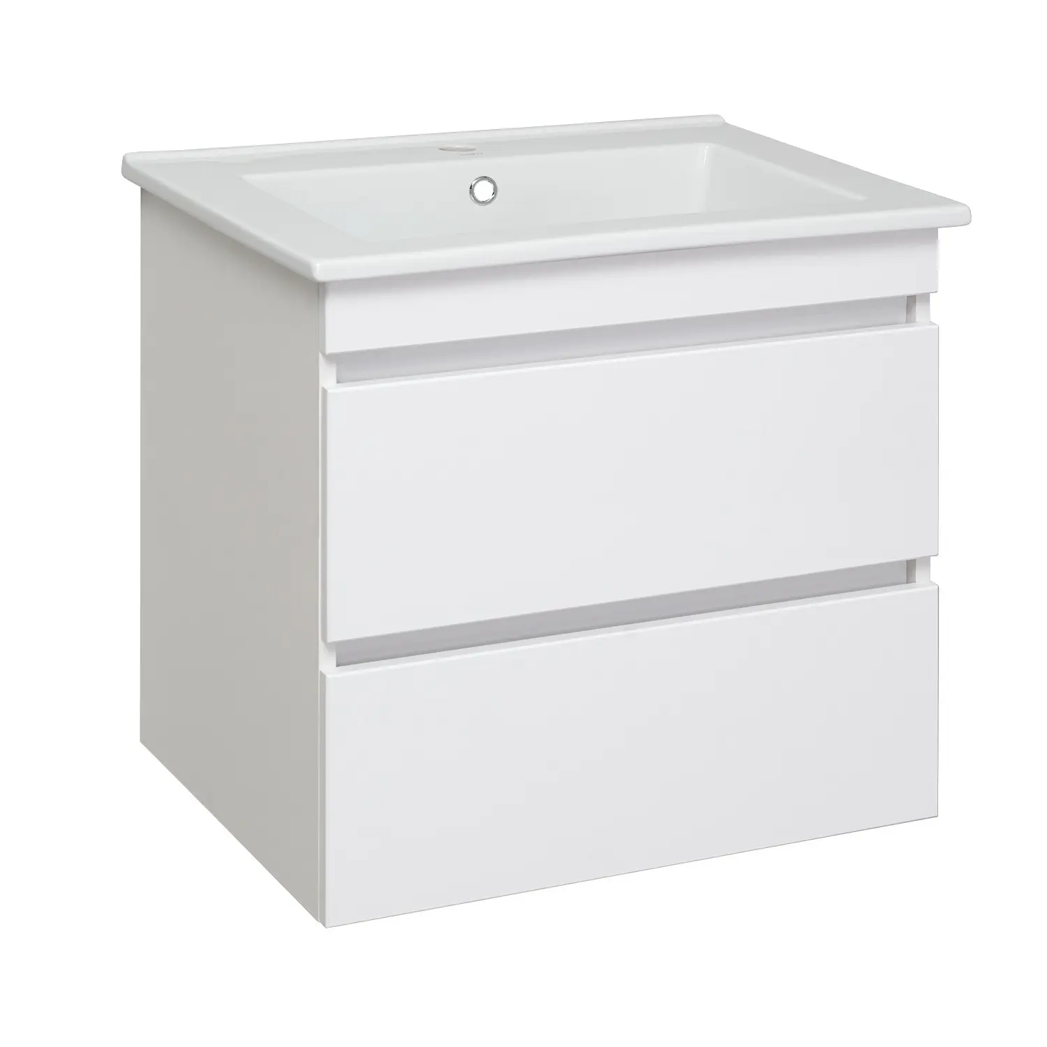 Изображение товара Тумба под раковину Runo Манхэттен 65 см подвесная цвет белый